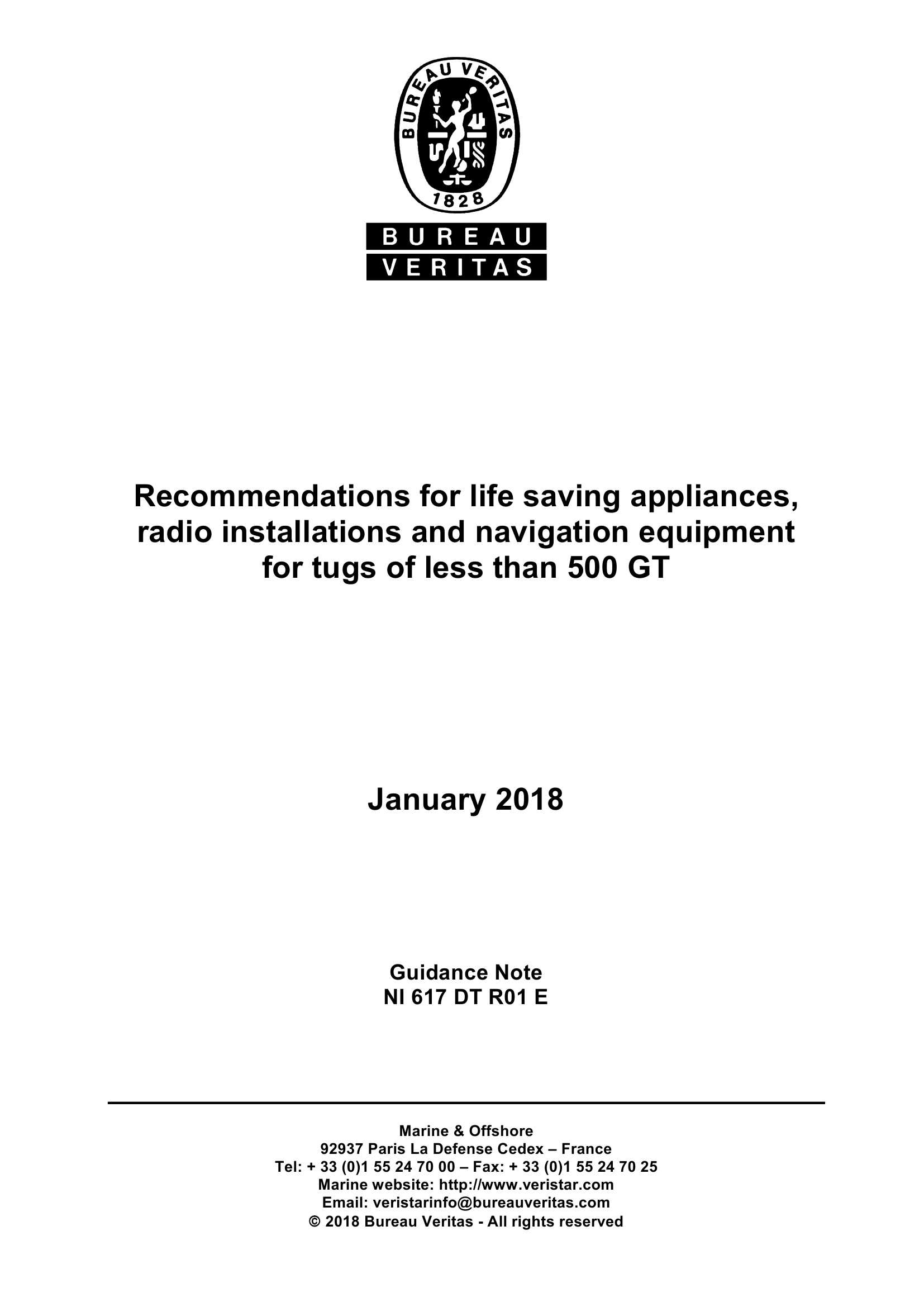 NI617 Recommendations for life-saving appliances, radio installations and navigation equipment for tugs of less than 500 GT_1.Png