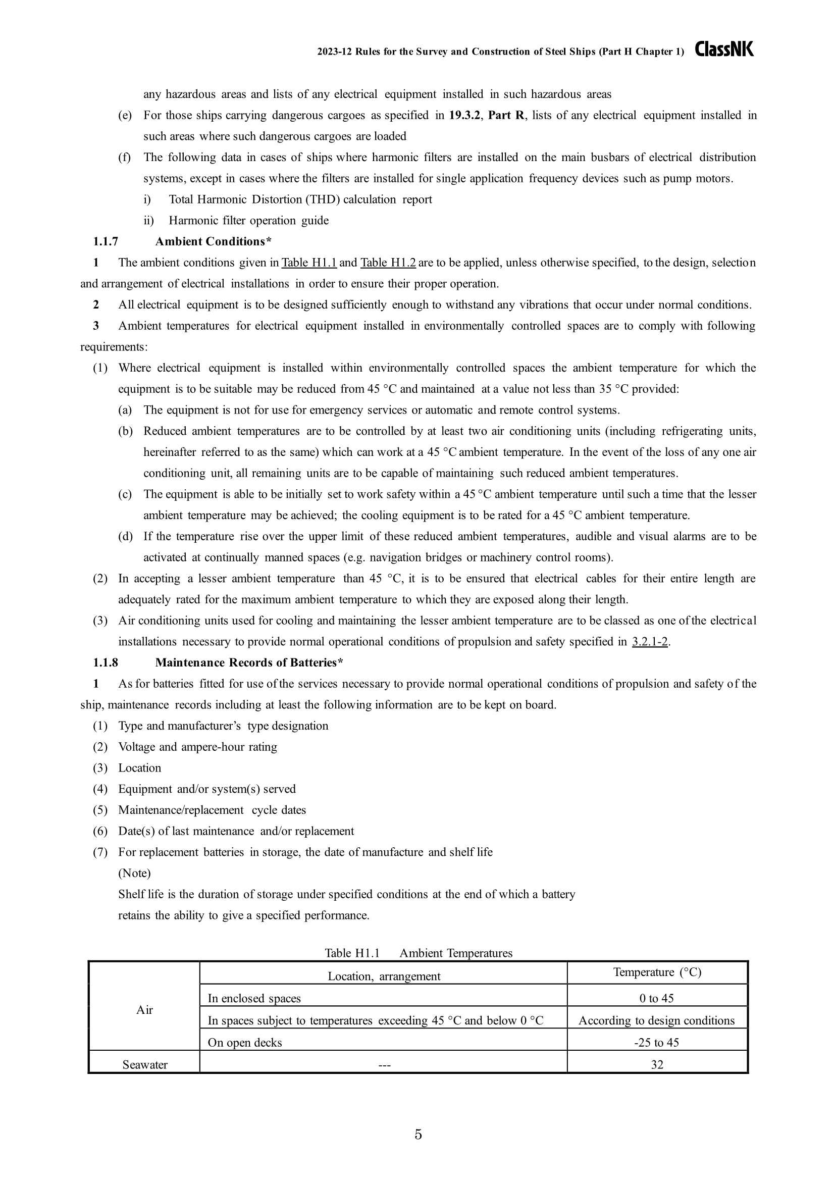 Rules & Guidance for the Survey and Construction of Steel Ships-Part H Electrical Installations 2024 钢质船舶检验和建造规则 & 指南-Part H：_5.Png