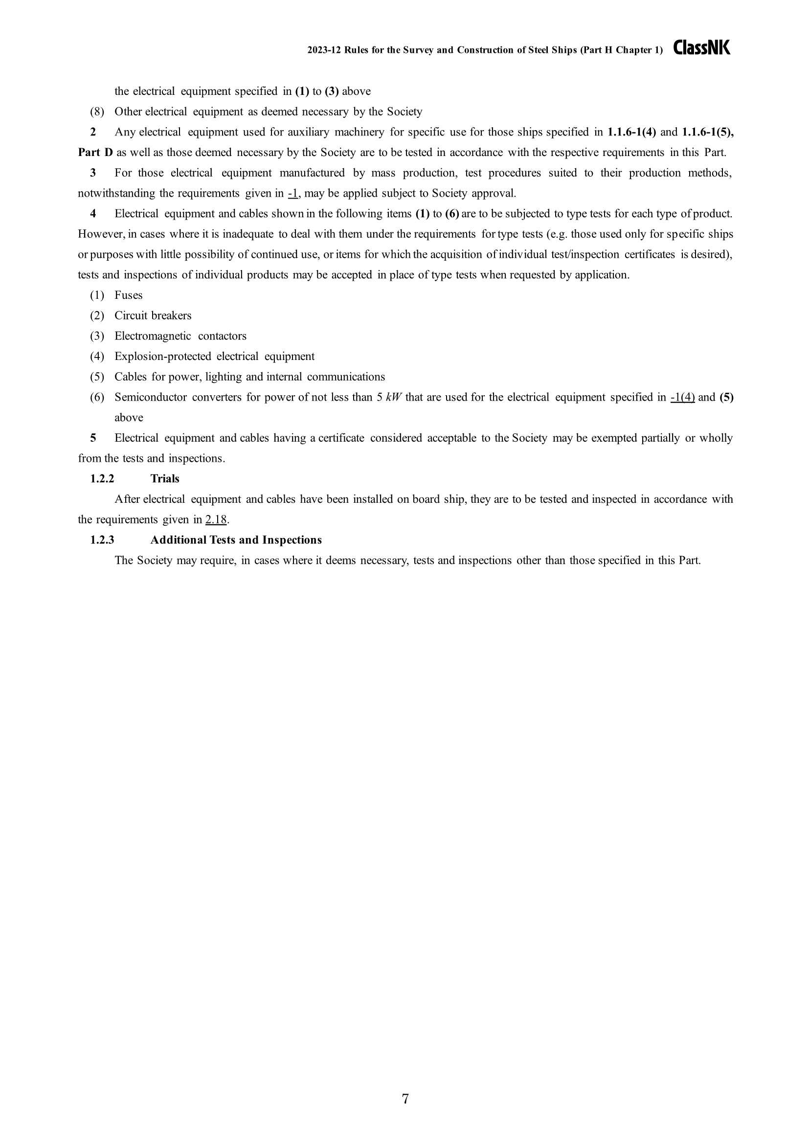 Rules & Guidance for the Survey and Construction of Steel Ships-Part H Electrical Installations 2024 钢质船舶检验和建造规则 & 指南-Part H：_7.Png