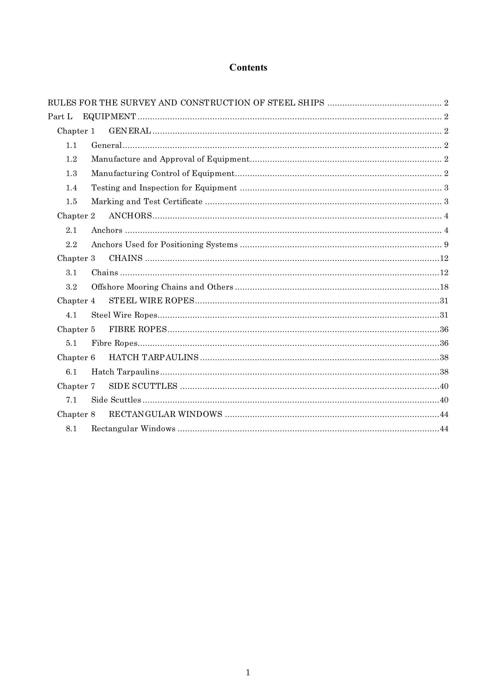 Rules & Guidance for the Survey and Construction of Steel Ships-Part L Equipment 2024 钢质船舶检验和建造规则 & 指南-Part _1.Png