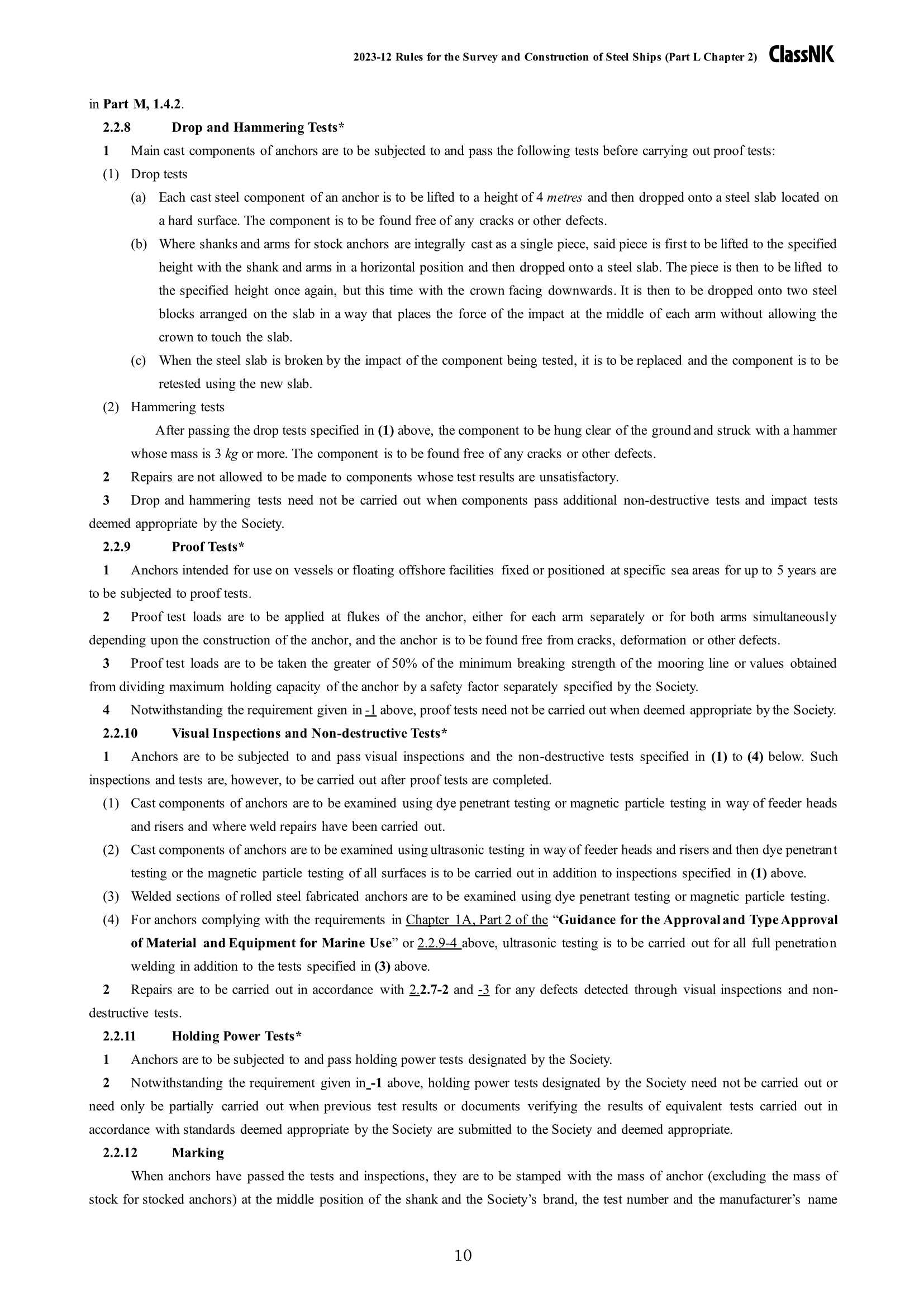 Rules & Guidance for the Survey and Construction of Steel Ships-Part L Equipment 2024 钢质船舶检验和建造规则 & 指南-Part _10.Png