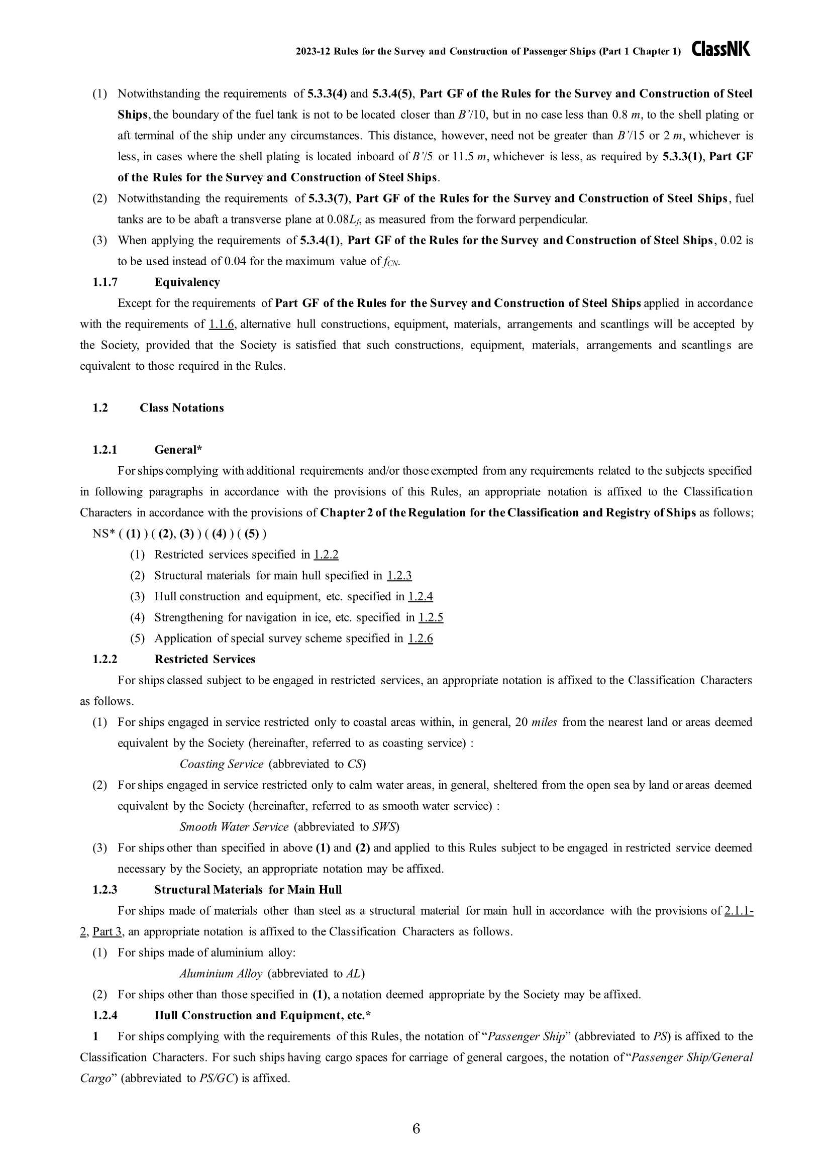 Rules & Guidance for the Survey and Construction of Passenger Ships 2024 客船检验和建造规则 _6.Png