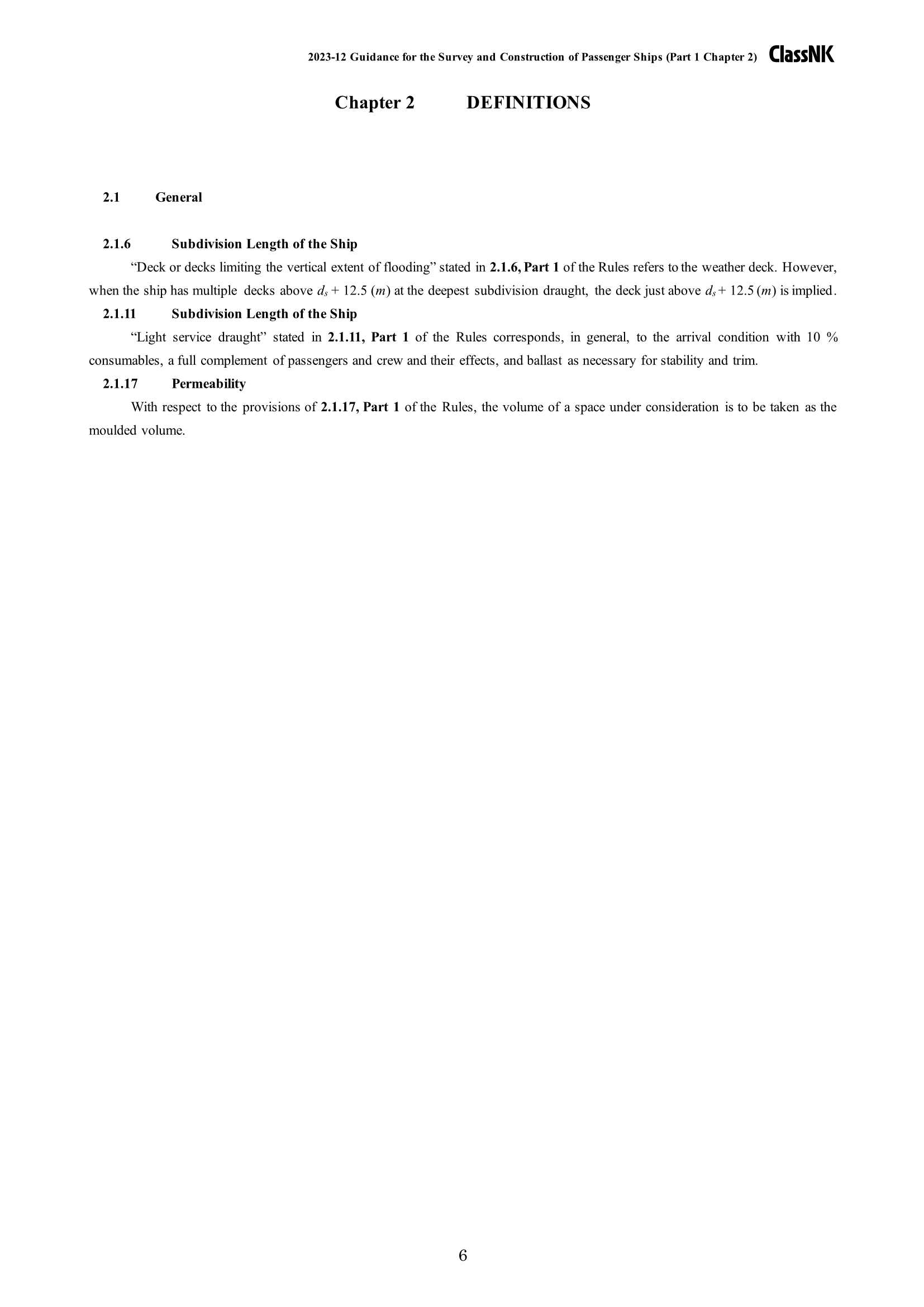 Rules & Guidance for the Survey and Construction of Passenger Ships 2024 客船检验和建造规则 _123.Png