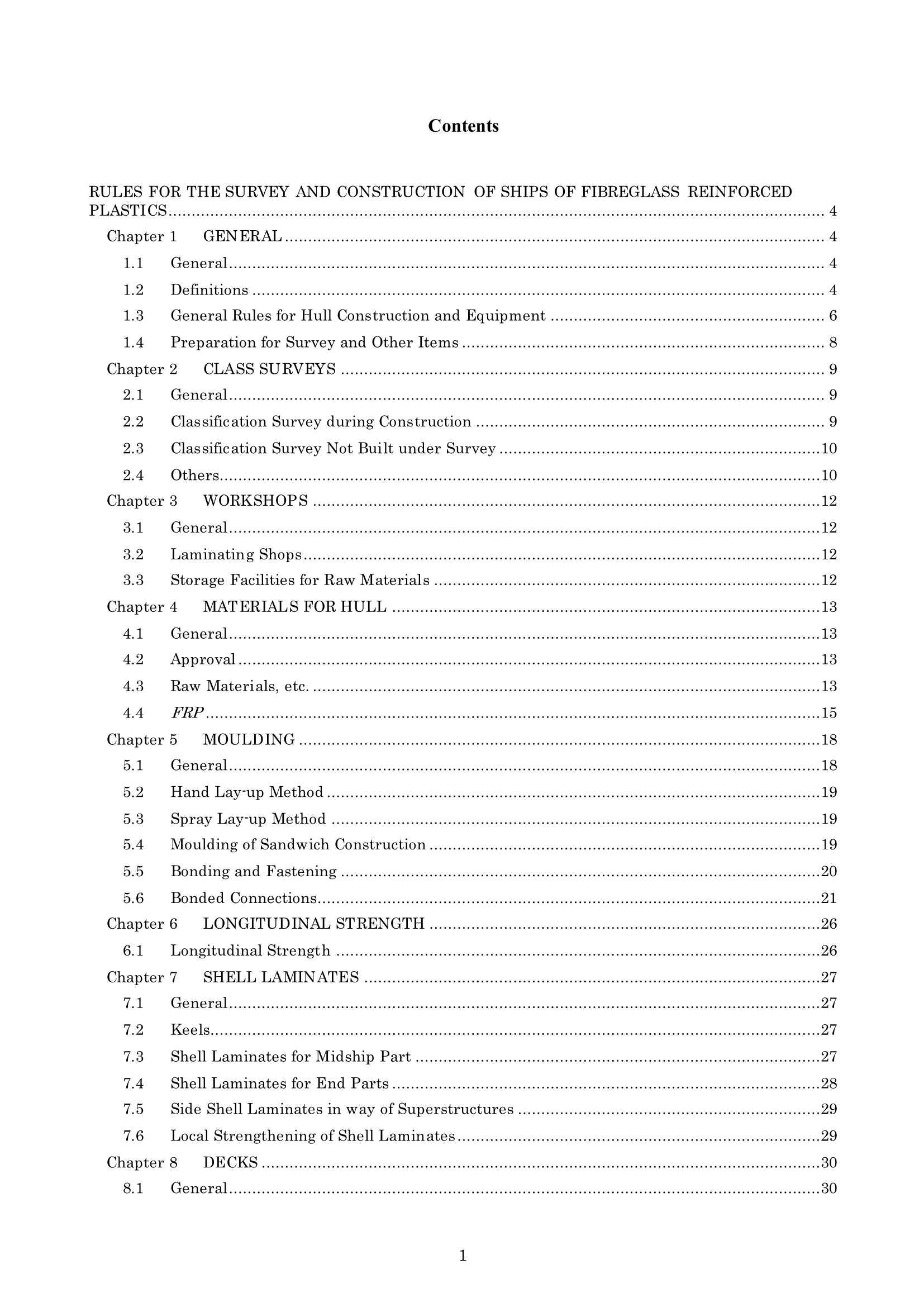 Rules & Guidance for the Survey and Construction of Ships of Fibreglass Reinforced Plastics 2024 玻璃纤维船舶检验和建造规则 _1.Png