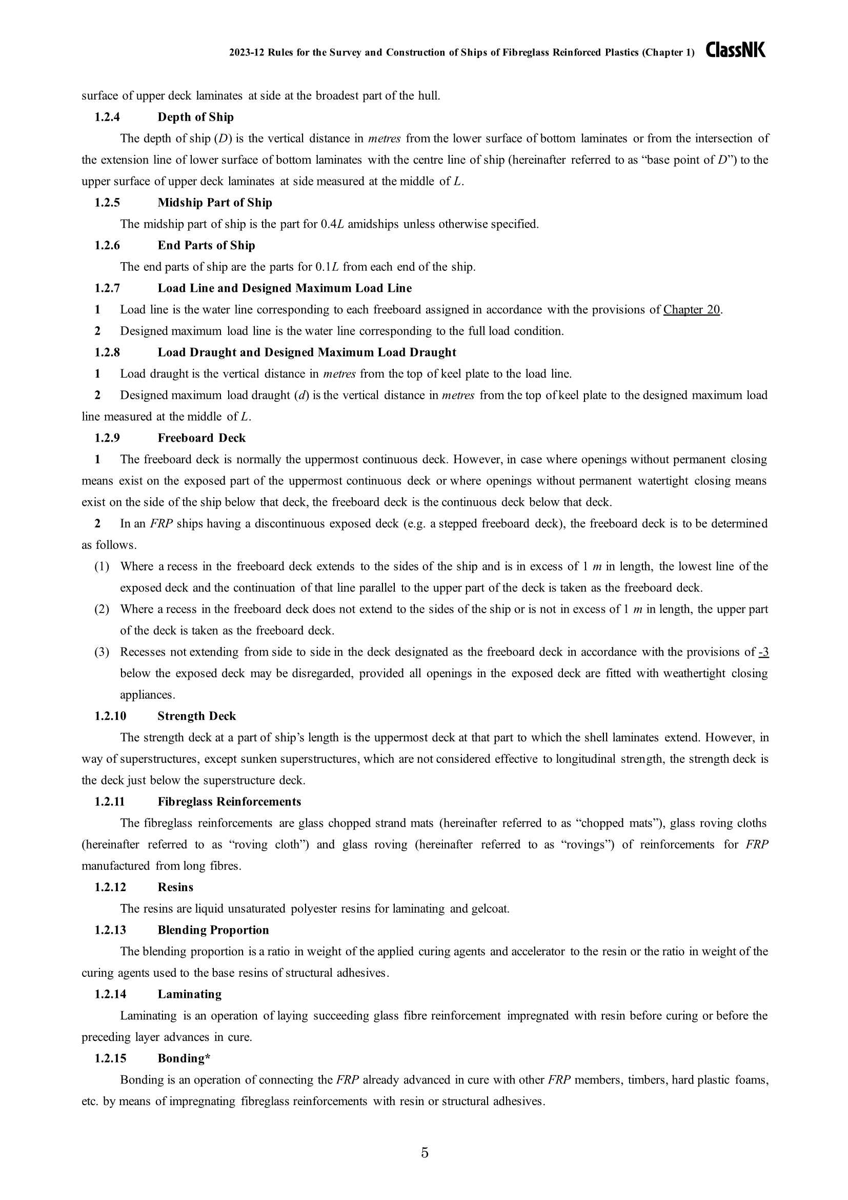 Rules & Guidance for the Survey and Construction of Ships of Fibreglass Reinforced Plastics 2024 玻璃纤维船舶检验和建造规则 _5.Png