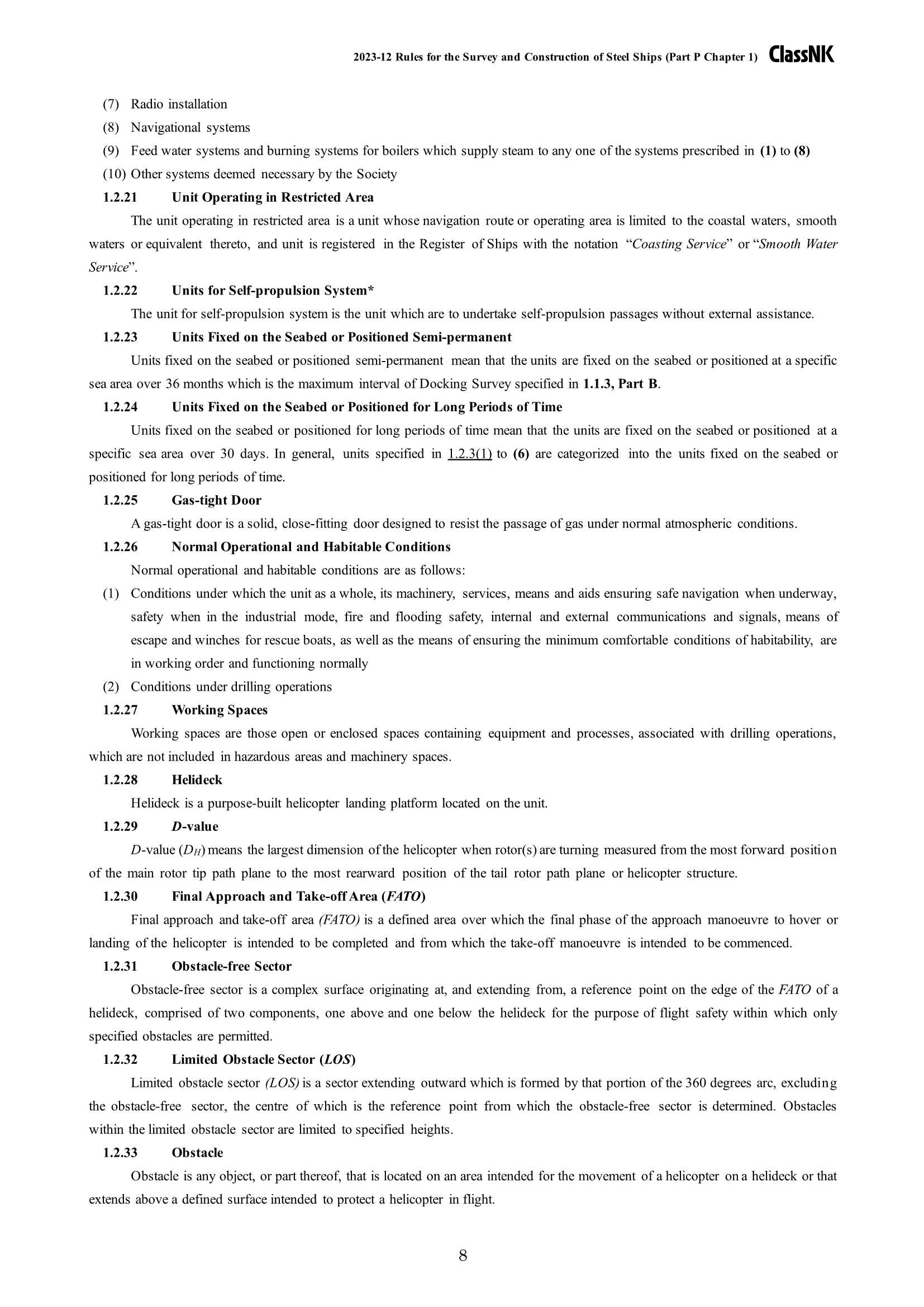 Rules & Guidance for the Survey and Construction of Steel Ships-Part P Mobile Offshore Drilling Units and Special Purpose Barges 2024 钢质船舶检验和建造规则 & 指南-Part P：移动式海上钻井平台和_8.Png