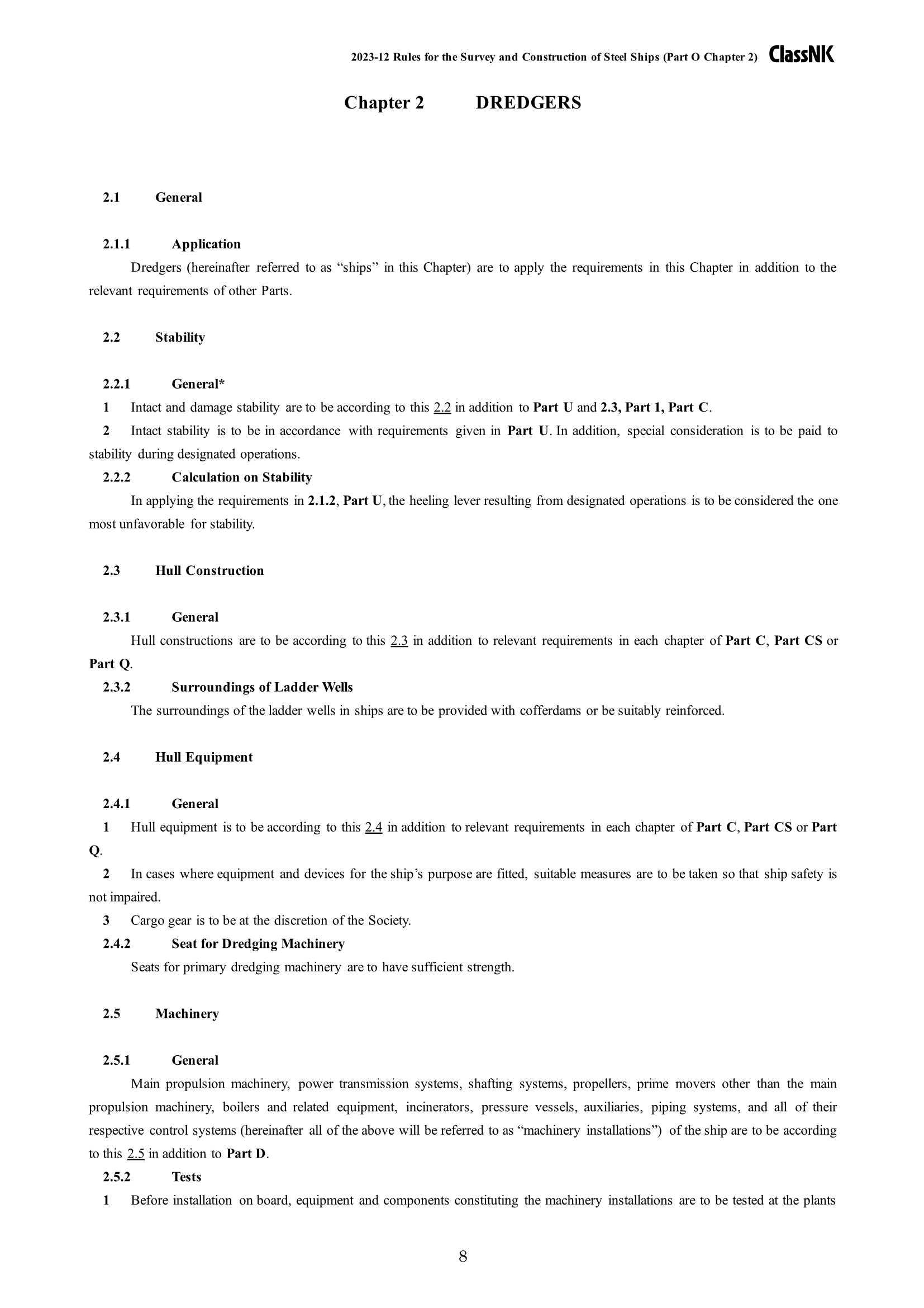 Rules & Guidance for the Survey and Construction of Steel Ships-Part O Work-Ships 2024 钢质船舶检验和建造规则 & 指南-Part O_8.Png