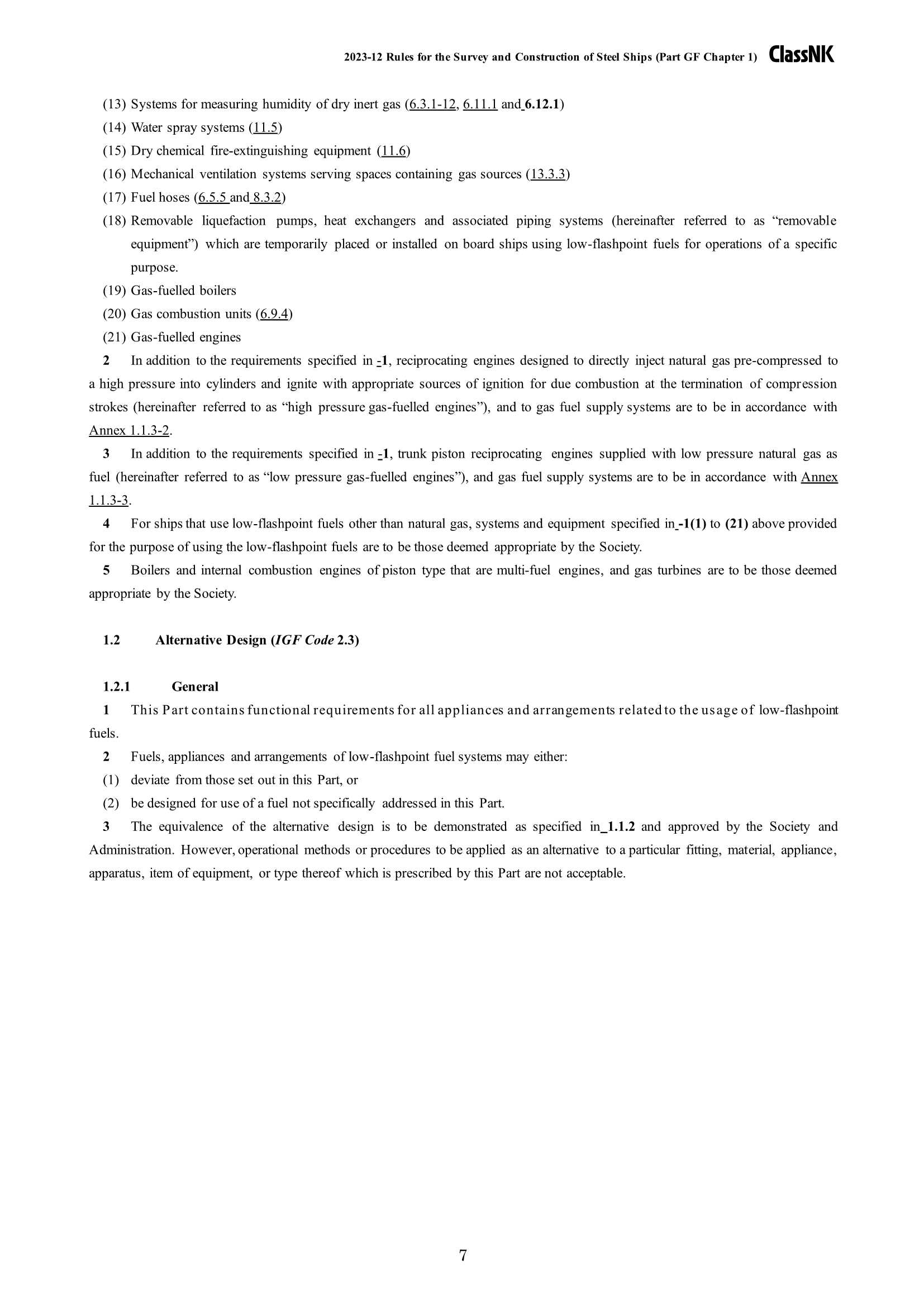 Rules & Guidance for the Survey and Construction of Steel Ships-Part GF Ships Using Low-Flashpoint Fuels 2024 钢质船舶检验和建造规则 & 指南-Part GF：低闪点_7.Png