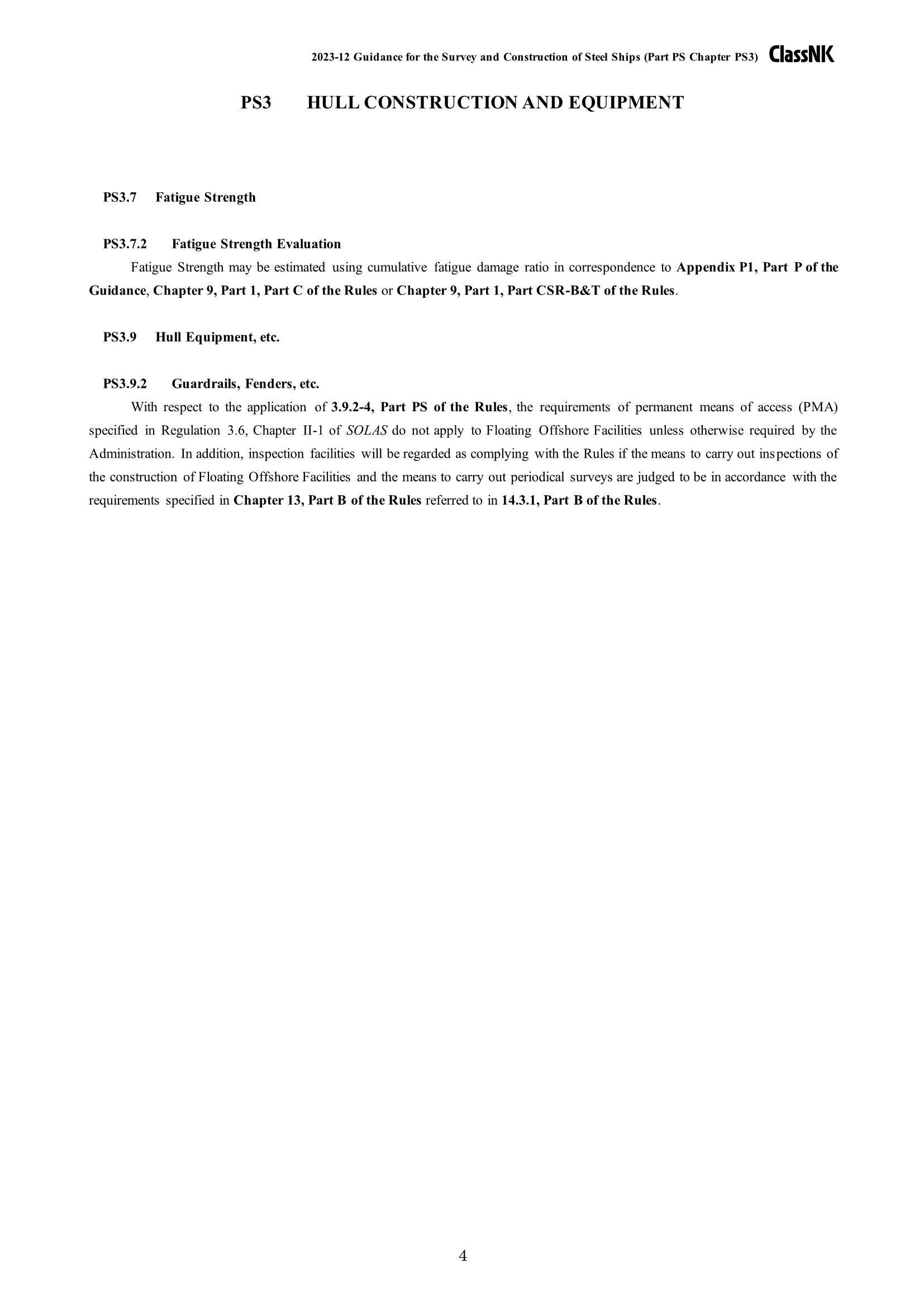 Rules & Guidance for the Survey and Construction of Steel Ships-Part PS Floating Offshore Facilities for Crude Oil-Petroleum Gas Production, Storage and Offloading 2024 钢质船舶检验和建造规则 & 指南-Part PS：用于原油-石油气生产、储存_66.Png