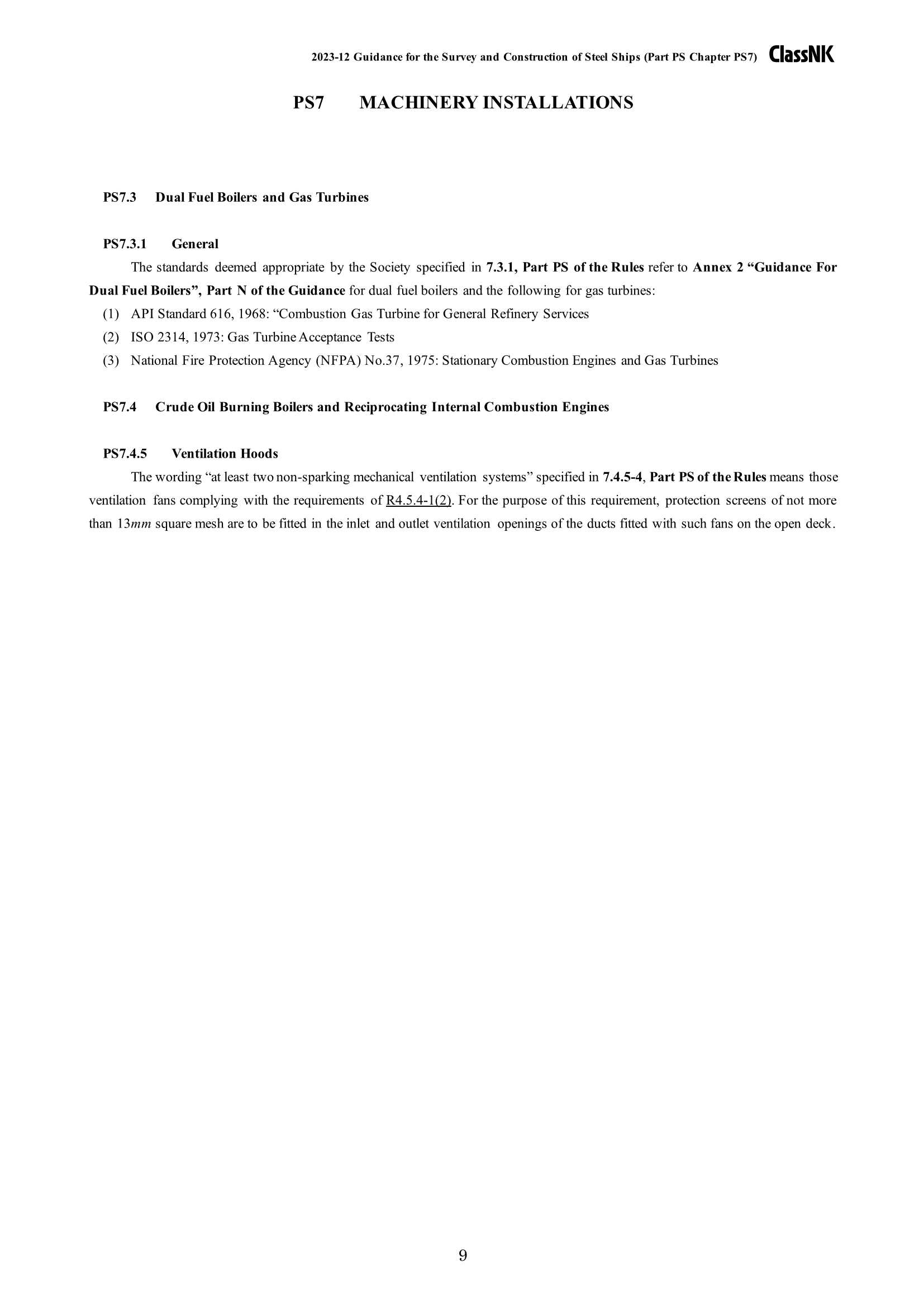 Rules & Guidance for the Survey and Construction of Steel Ships-Part PS Floating Offshore Facilities for Crude Oil-Petroleum Gas Production, Storage and Offloading 2024 钢质船舶检验和建造规则 & 指南-Part PS：用于原油-石油气生产、储存_71.Png