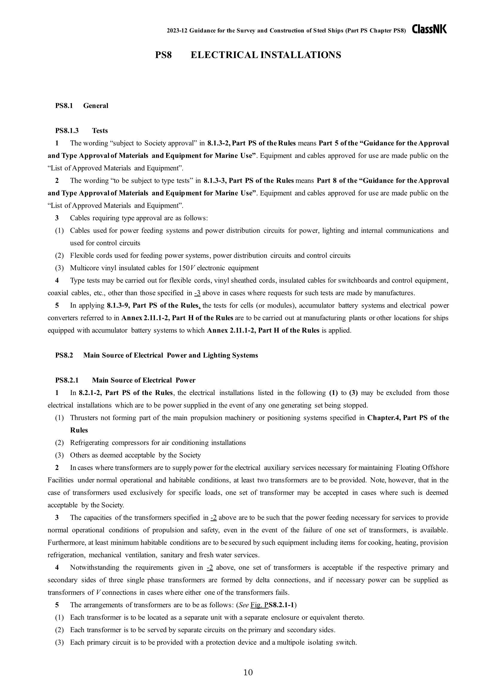 Rules & Guidance for the Survey and Construction of Steel Ships-Part PS Floating Offshore Facilities for Crude Oil-Petroleum Gas Production, Storage and Offloading 2024 钢质船舶检验和建造规则 & 指南-Part PS：用于原油-石油气生产、储存_72.Png