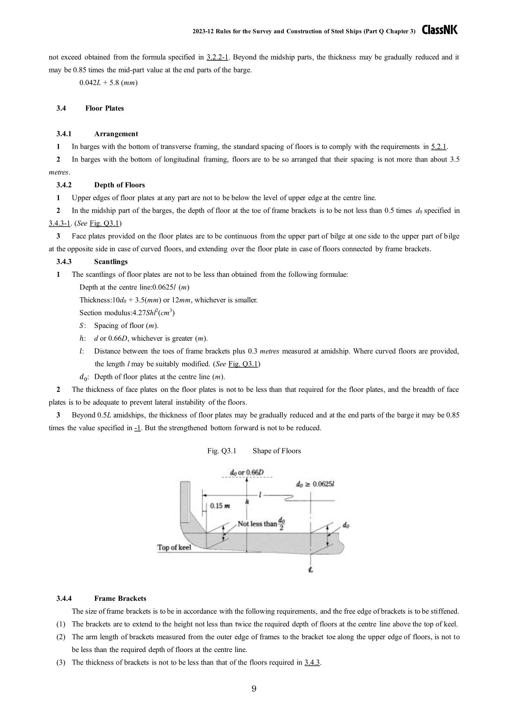 Rules & Guidance for the Survey and Construction of Steel Ships-Part Q Steel Barges 2024 钢质船舶检验和建造规则 & 指南-Part Q_9.Png