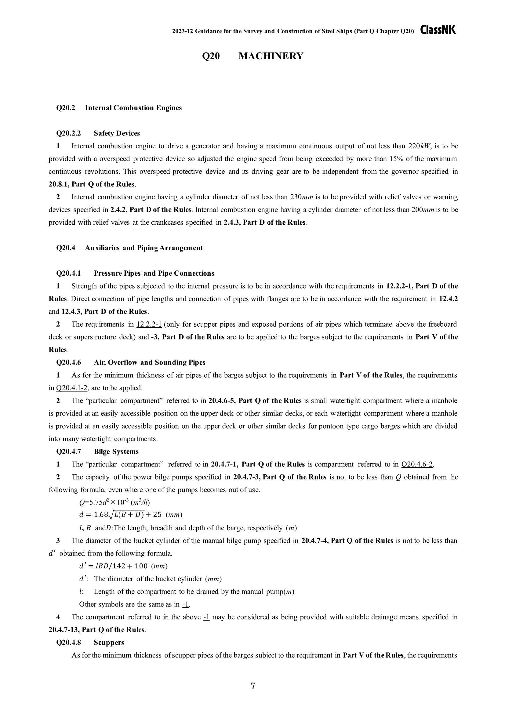 Rules & Guidance for the Survey and Construction of Steel Ships-Part Q Steel Barges 2024 钢质船舶检验和建造规则 & 指南-Part Q_71.Png