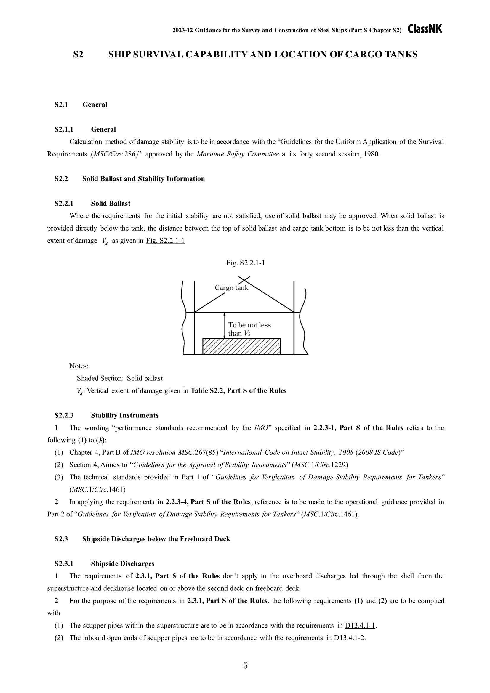 Rules & Guidance for the Survey and Construction of Steel Ships-Part S Ships Carrying Dangerous Chemicals in Bulk 2024 钢质船舶检验和建造规则 & 指南-Part S：散装危险_134.Png
