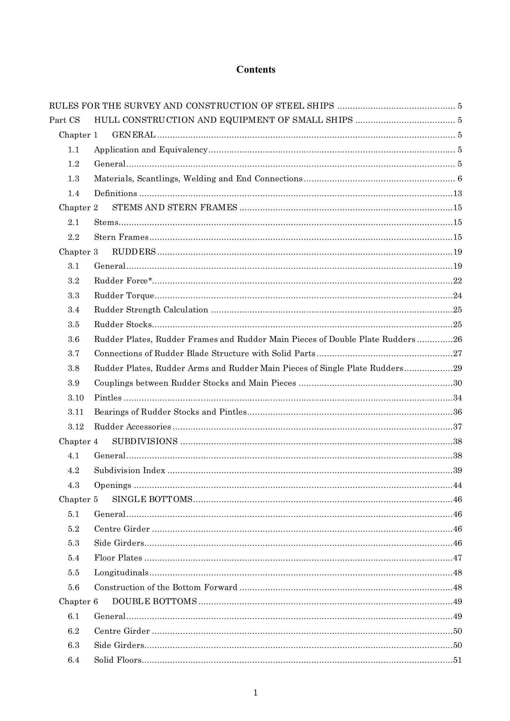 Rules & Guidance for the Survey and Construction of Steel Ships-Part CS Hull Construction and Equipment of Small Ships 2024 钢制船舶检验和建造规则 & 指南 Part CS：小型船舶的船体结_1.Png