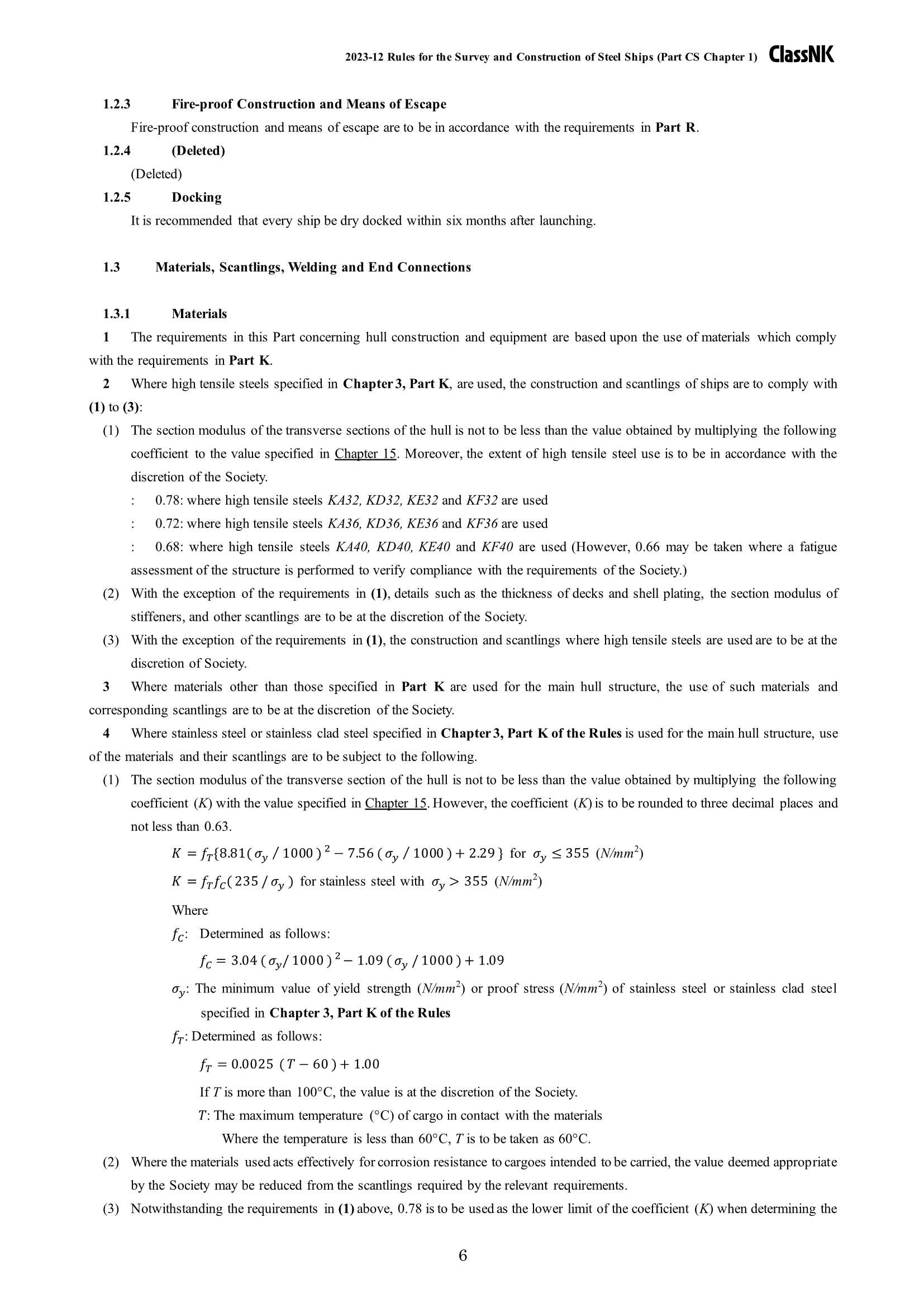 Rules & Guidance for the Survey and Construction of Steel Ships-Part CS Hull Construction and Equipment of Small Ships 2024 钢制船舶检验和建造规则 & 指南 Part CS：小型船舶的船体结_6.Png