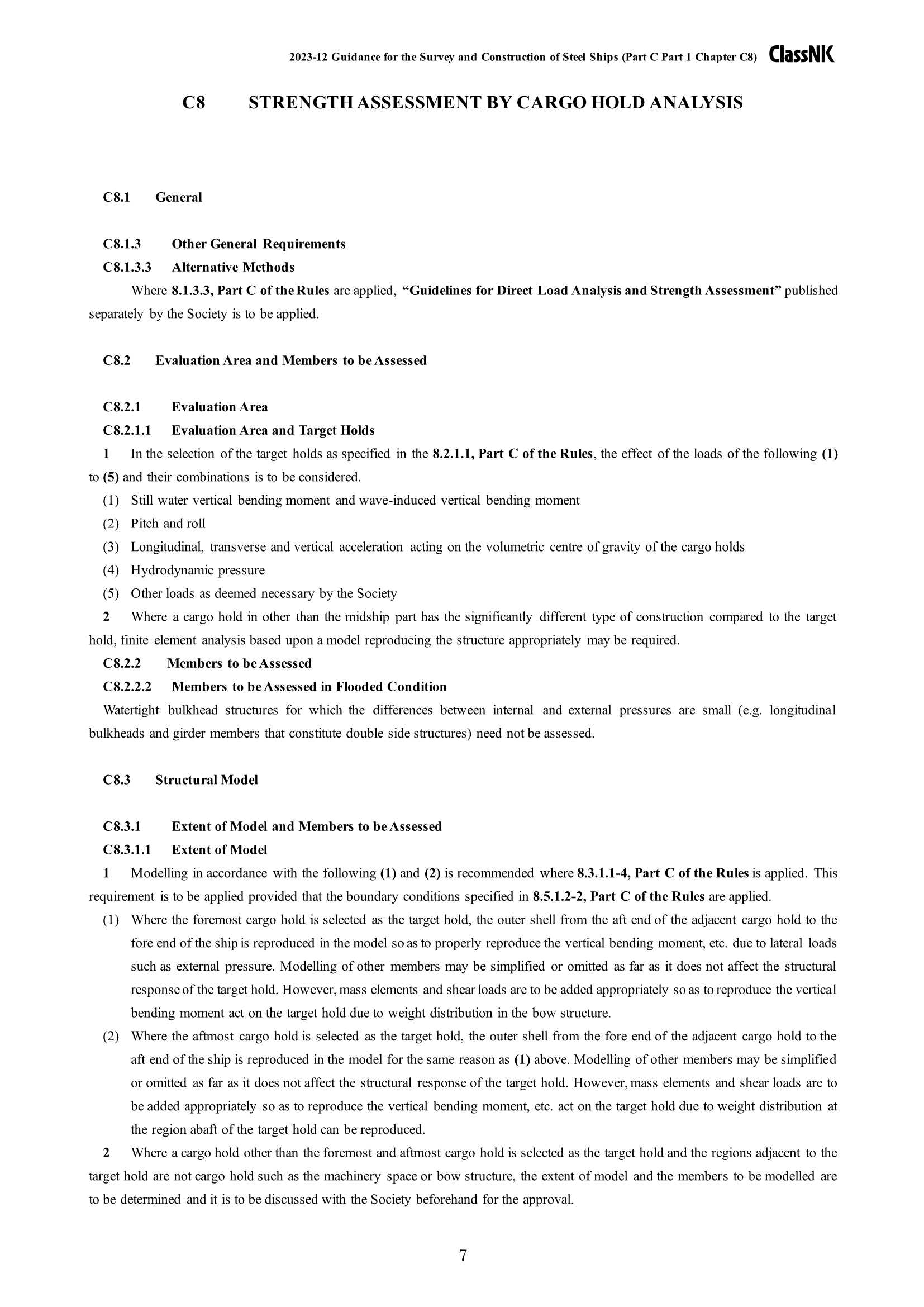 Rules & Guidance for the Survey and Construction of Steel Ships-Part C Hull Construction and Equipment-Part 1 General Hull Requirements 2024 钢质船舶检验和建造规则 & 指南-Part C：船体结构和设备-Part 1船体_619.Png