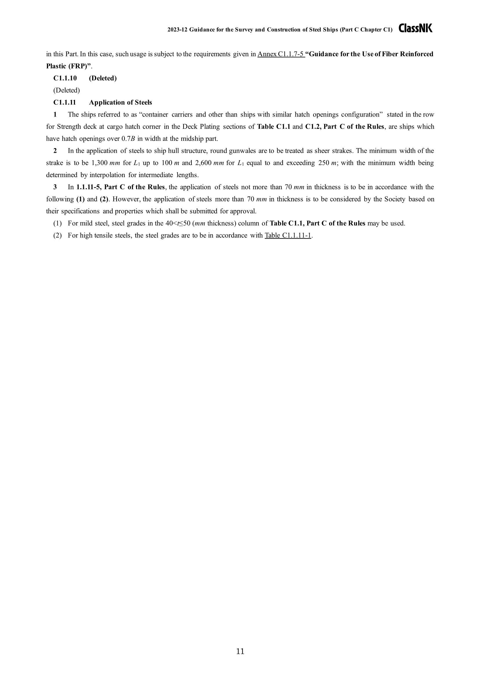 Rules & Guidance for the Survey and Construction of Steel Ships-Part C Hull Construction and Equipment 2024 钢质船舶检验和建造规则 & 指南-Part C：船体结_386.Png