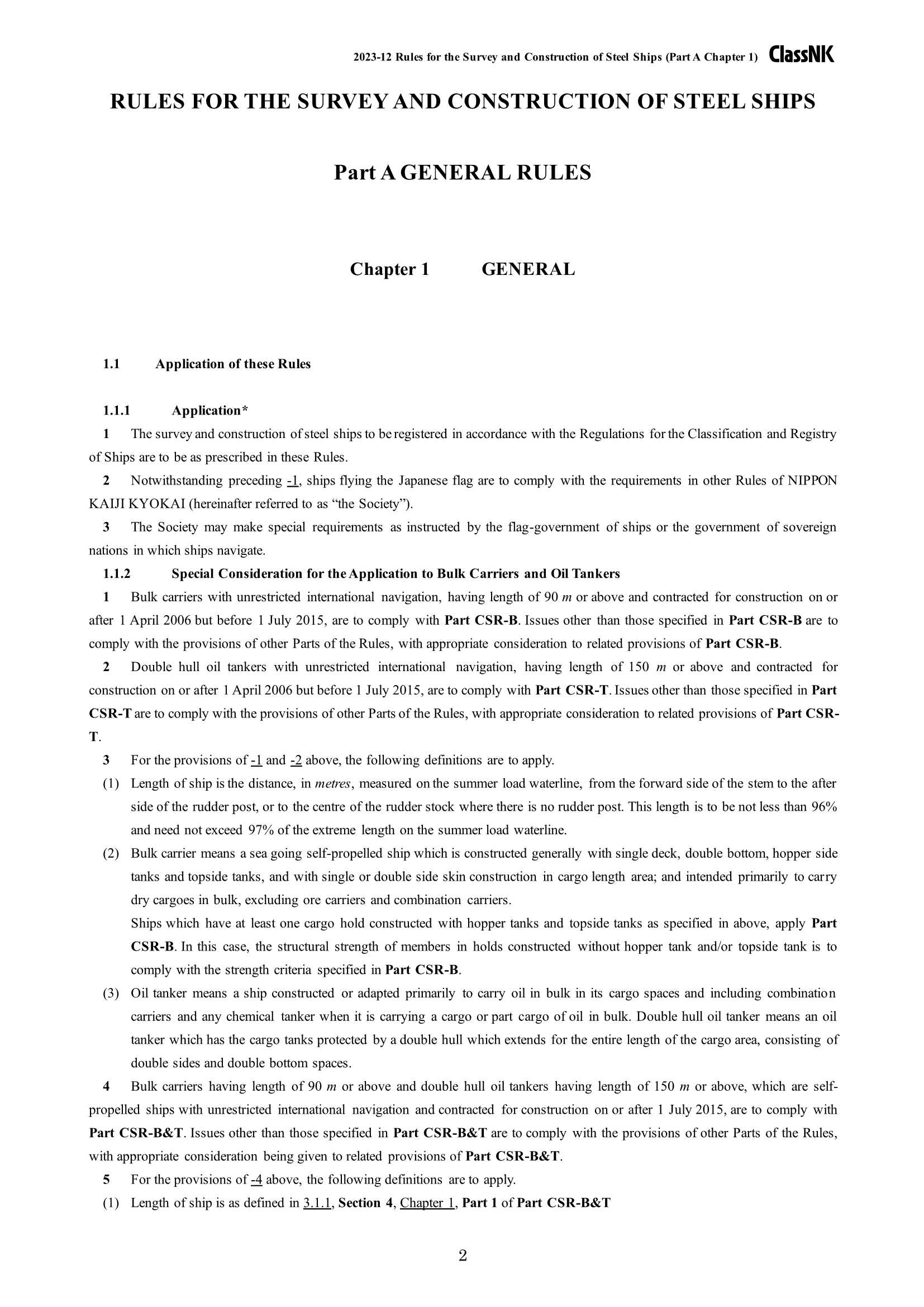 Rules & Guidance for the Survey and Construction of Steel Ships-Part A General Rules 2024 钢质船舶检验和建造规则 & 指南-Part _2.Png