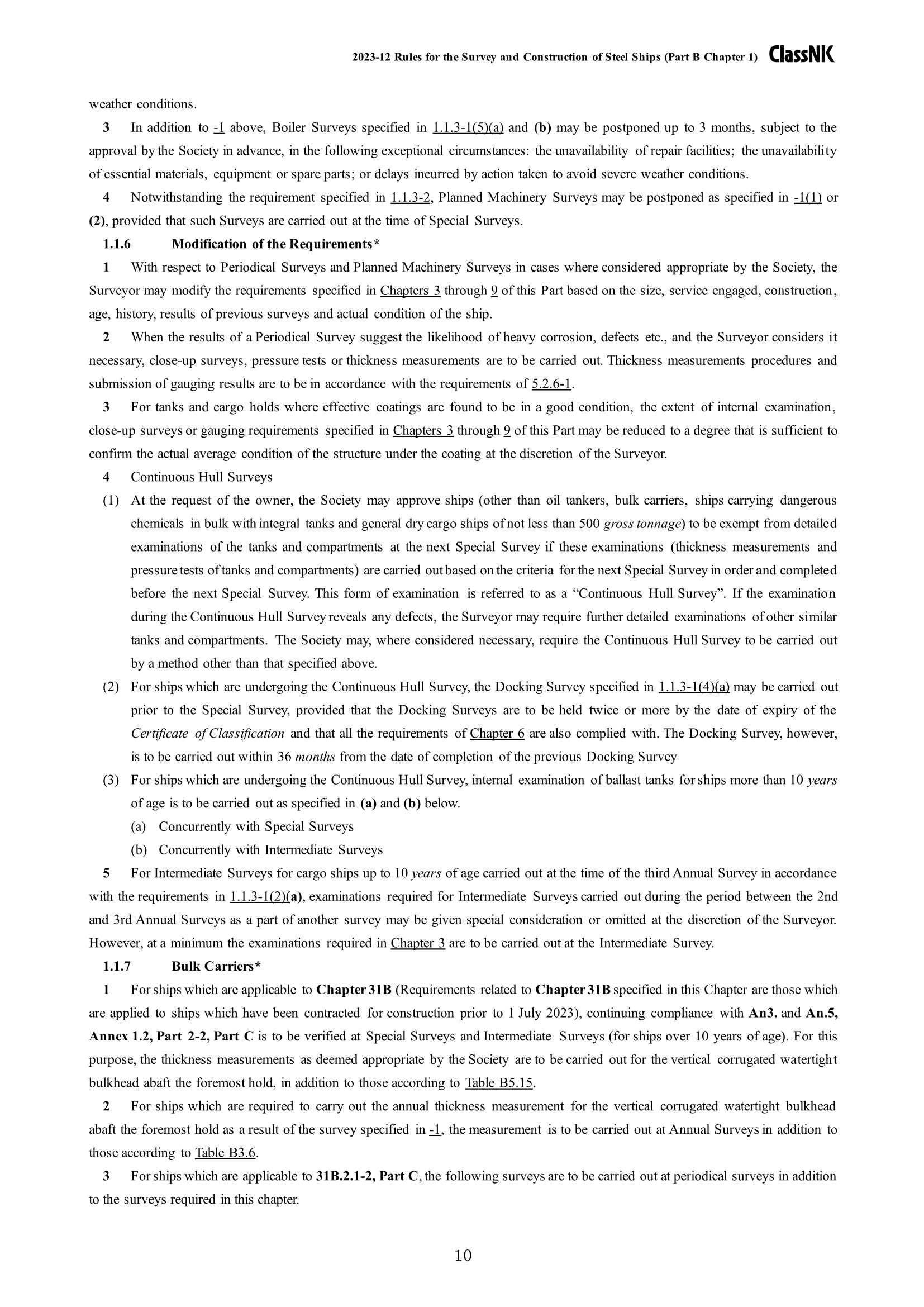 Rules & Guidance for the Survey and Construction of Steel Ships-Part B Class Surveys 2024 钢质船舶检验和建造规则 & 指南 Part B：_10.Png