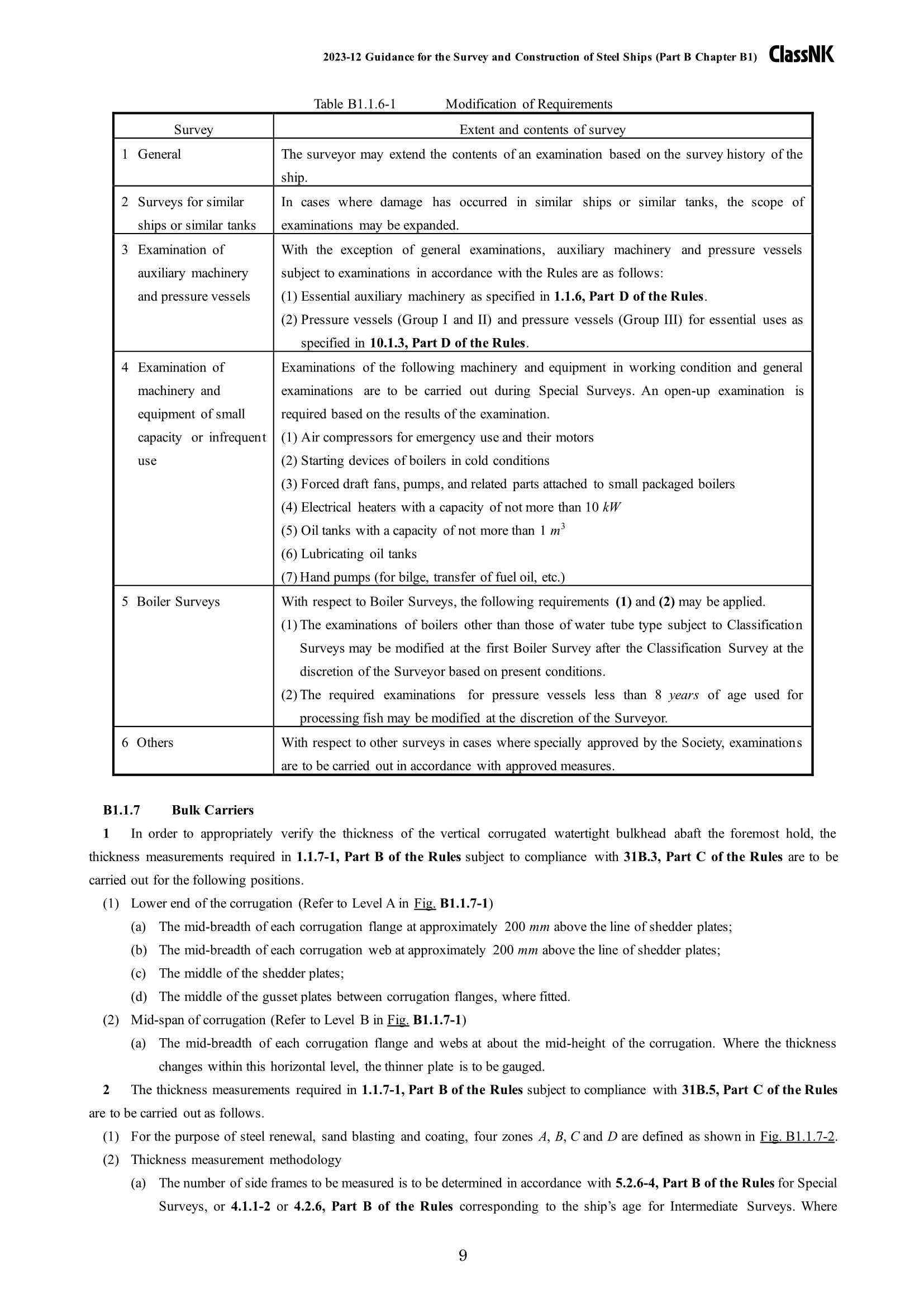 Rules & Guidance for the Survey and Construction of Steel Ships-Part B Class Surveys 2024 钢质船舶检验和建造规则 & 指南 Part B：_282.Png