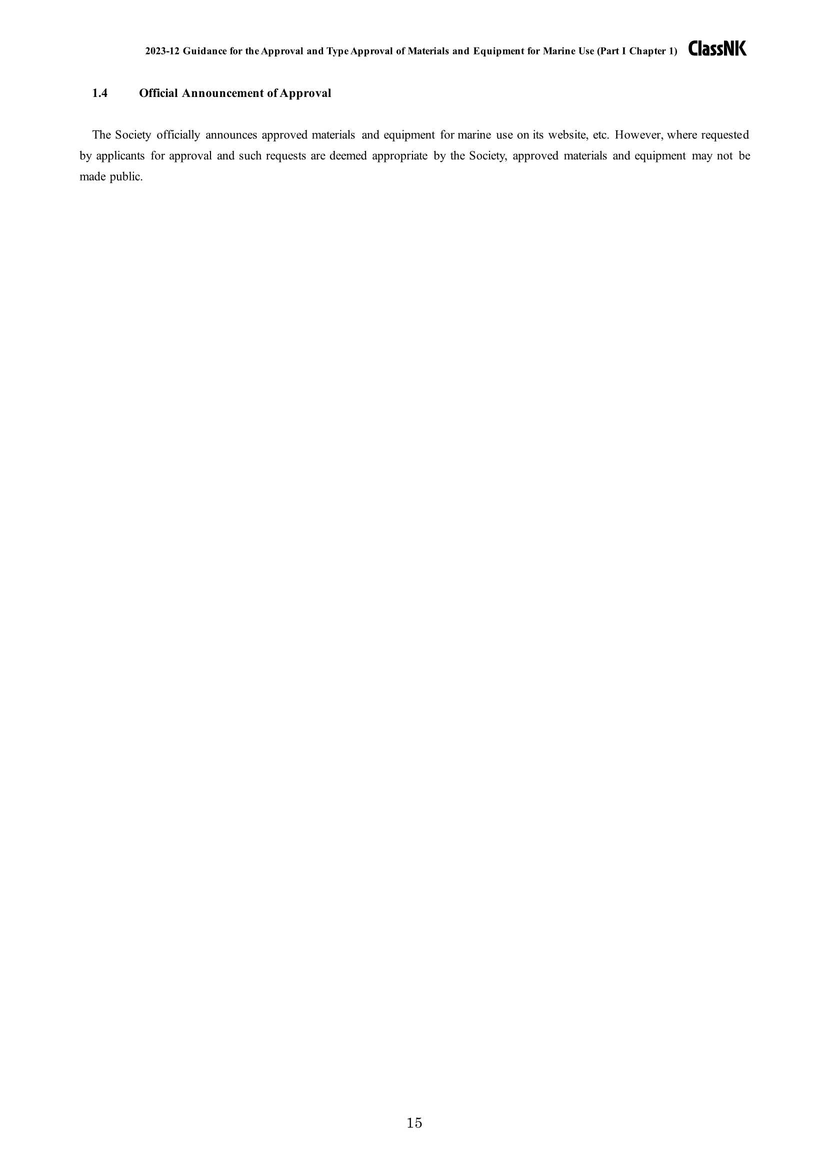 Guidance for the Approval and Type Approval of materials and Equipment for Marine Use 2024 船用材料和设备的批准和型式_15.Png