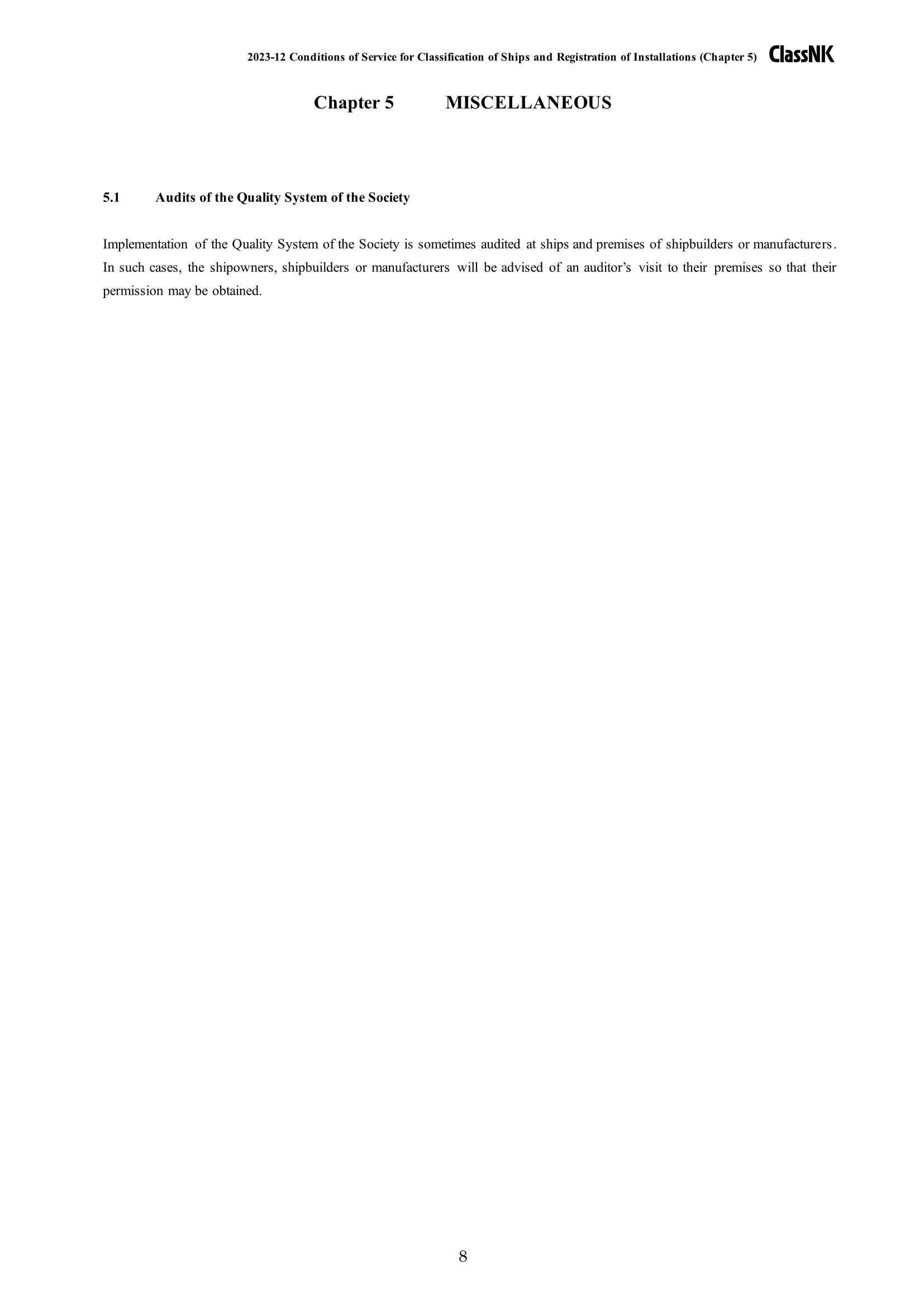 Conditions of Service for Classification of Ships and Registration of Installtations 2024 船舶入级和设施注册_8.Png