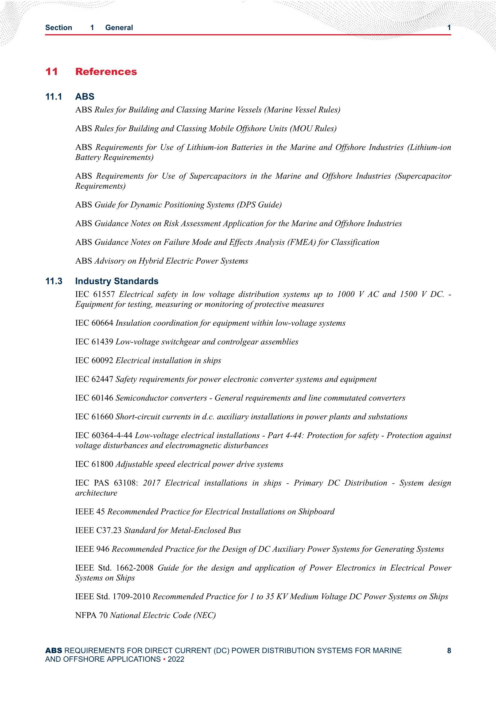 Requirements for Direct Current (DC) Power Distribution Systems for Marine and Offshore Applications (2_9.Png