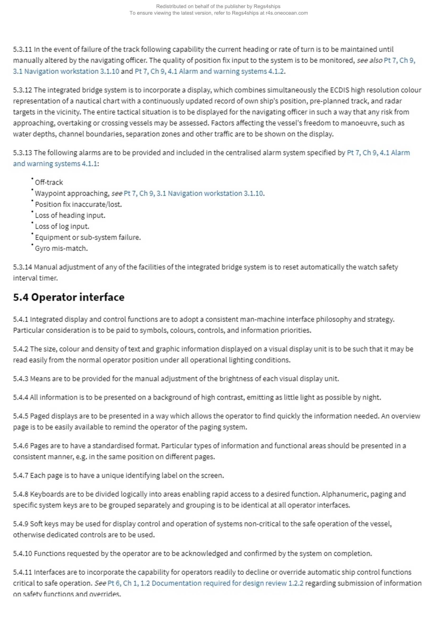 LR-RU-001 Rules and Regulations for the Classification of Ships-Part 7 Other Ship Types and Systems-Chapter 9 Navigational Arrangements and Integrated Bridge Systems (2024) _15.Png