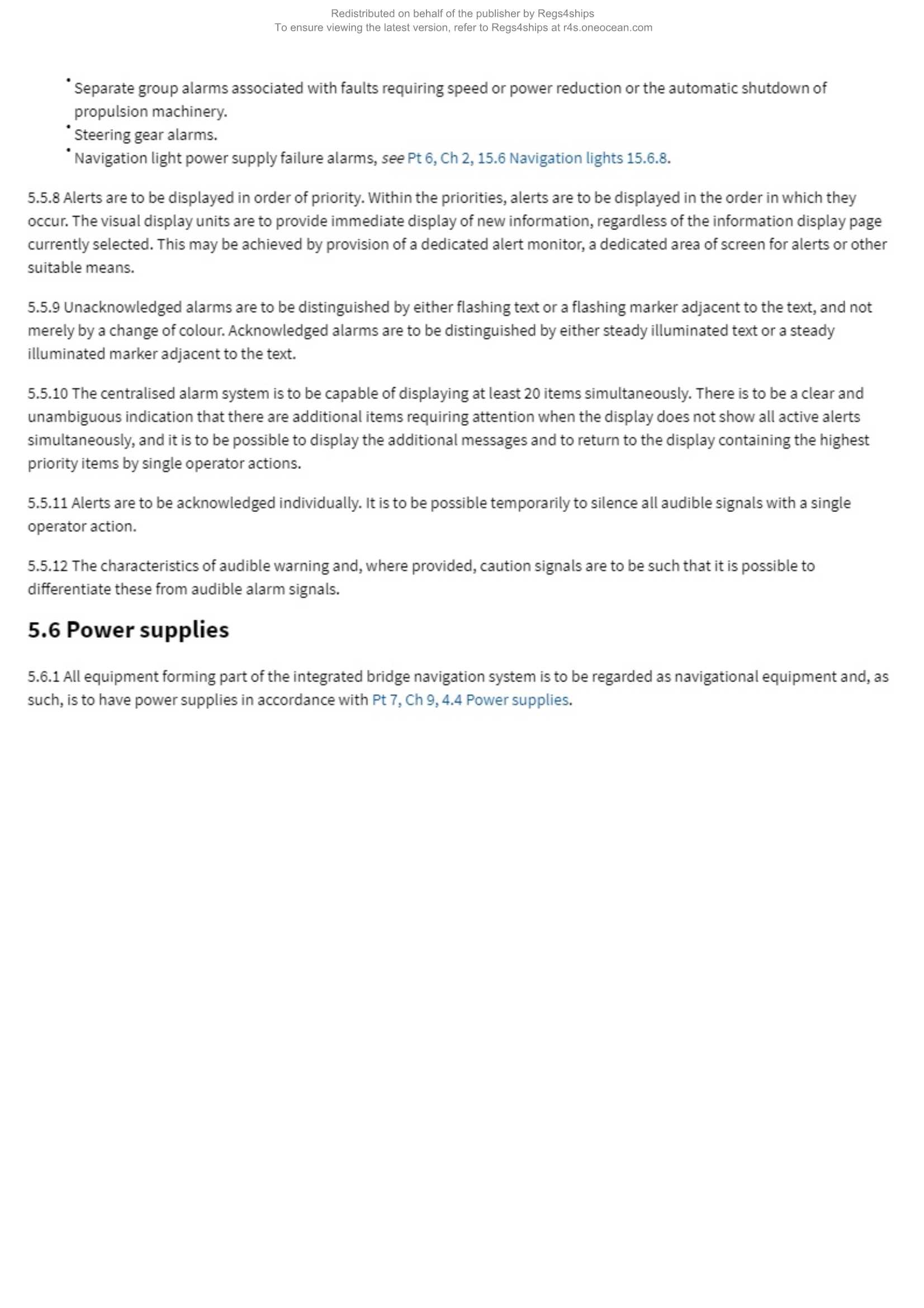 LR-RU-001 Rules and Regulations for the Classification of Ships-Part 7 Other Ship Types and Systems-Chapter 9 Navigational Arrangements and Integrated Bridge Systems (2024) _17.Png