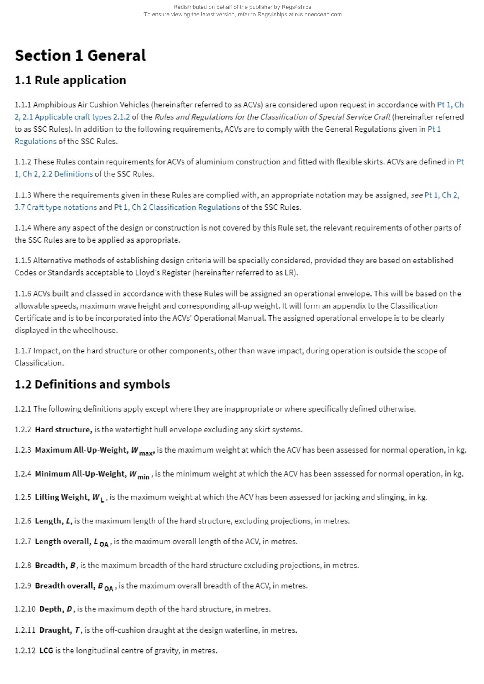 LR-RU-015 Rules for the Classification of Air Cushion Vehicles (2024) 气垫船的入级规范_1.Png