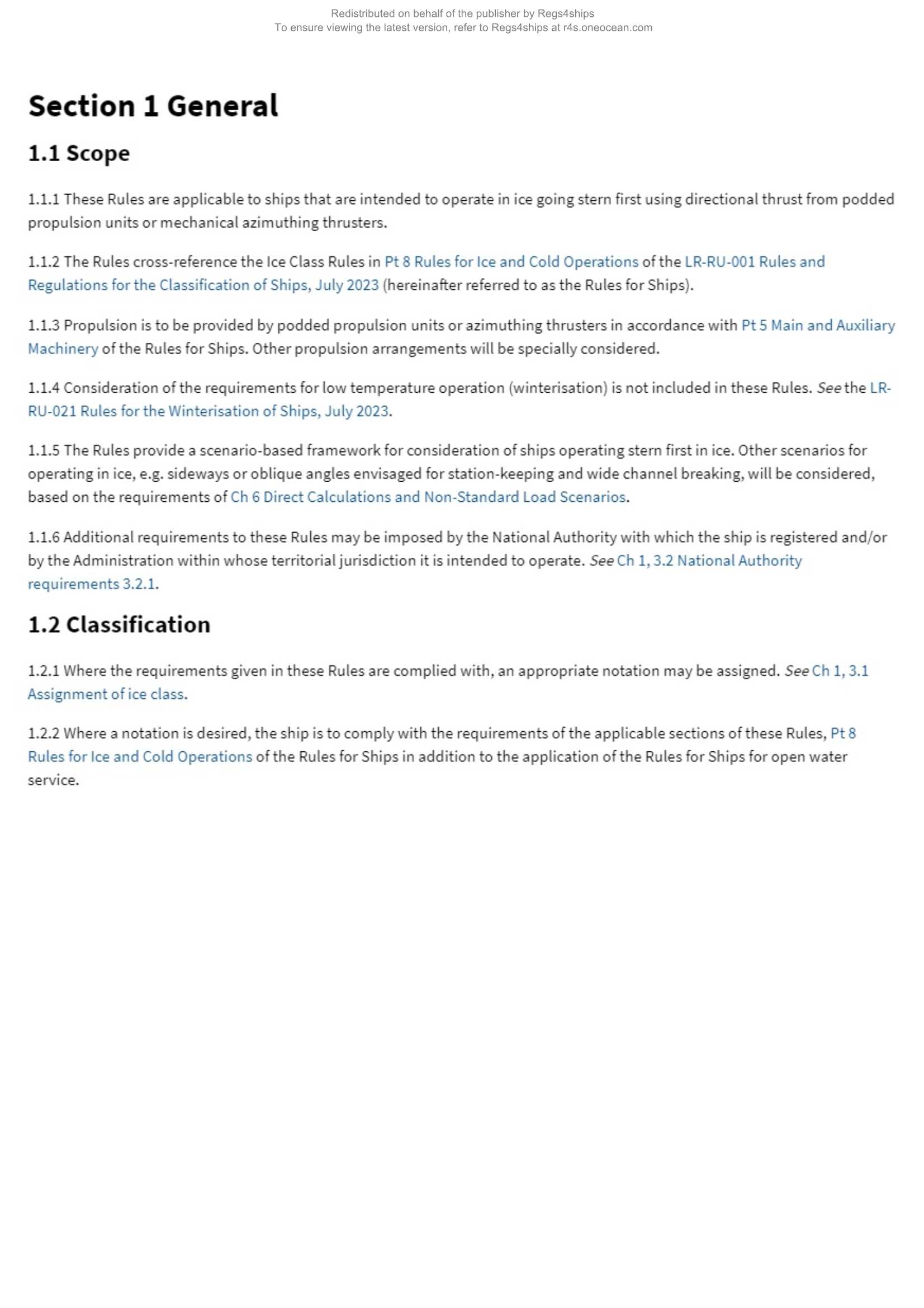 LR-RU-020 Rules for the Classification of Stern First Ice Class Ships (2024) 船艉优先冰级船舶的入级规范_1.Png