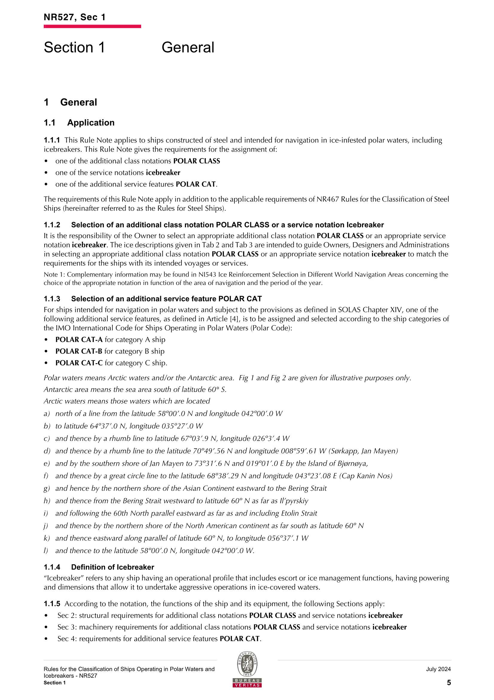 NR527 Rules for the Classification of Ships Operating in Polar Waters and Icebreakers (2024-07)极地水域船舶和破冰船的_7.Png