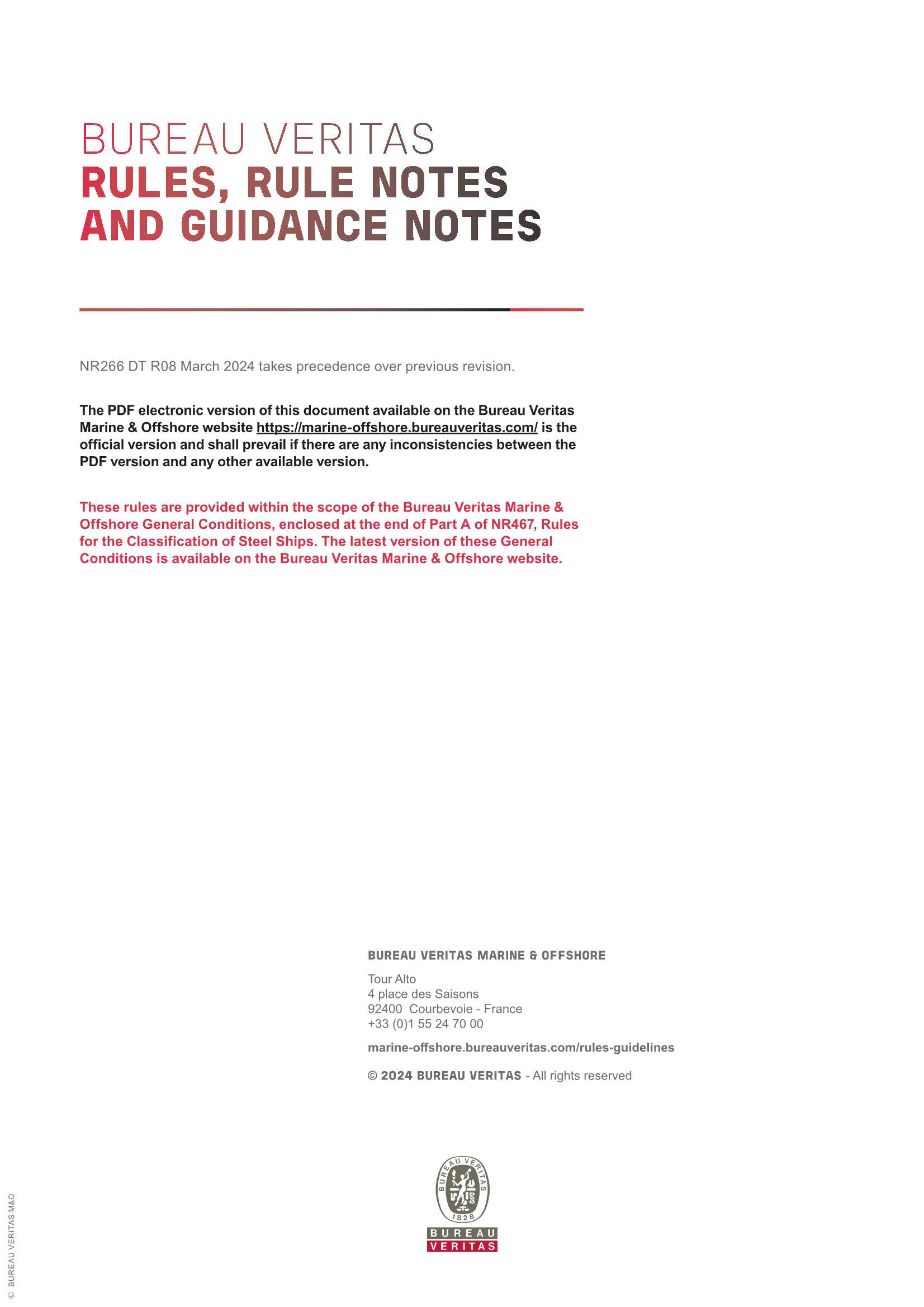 NR266 Requirements for Survey of Materials and Equipment for the Classification of Ships and Offshore Units (2024-03) 船舶和海上装置材料和设备的_2.Png