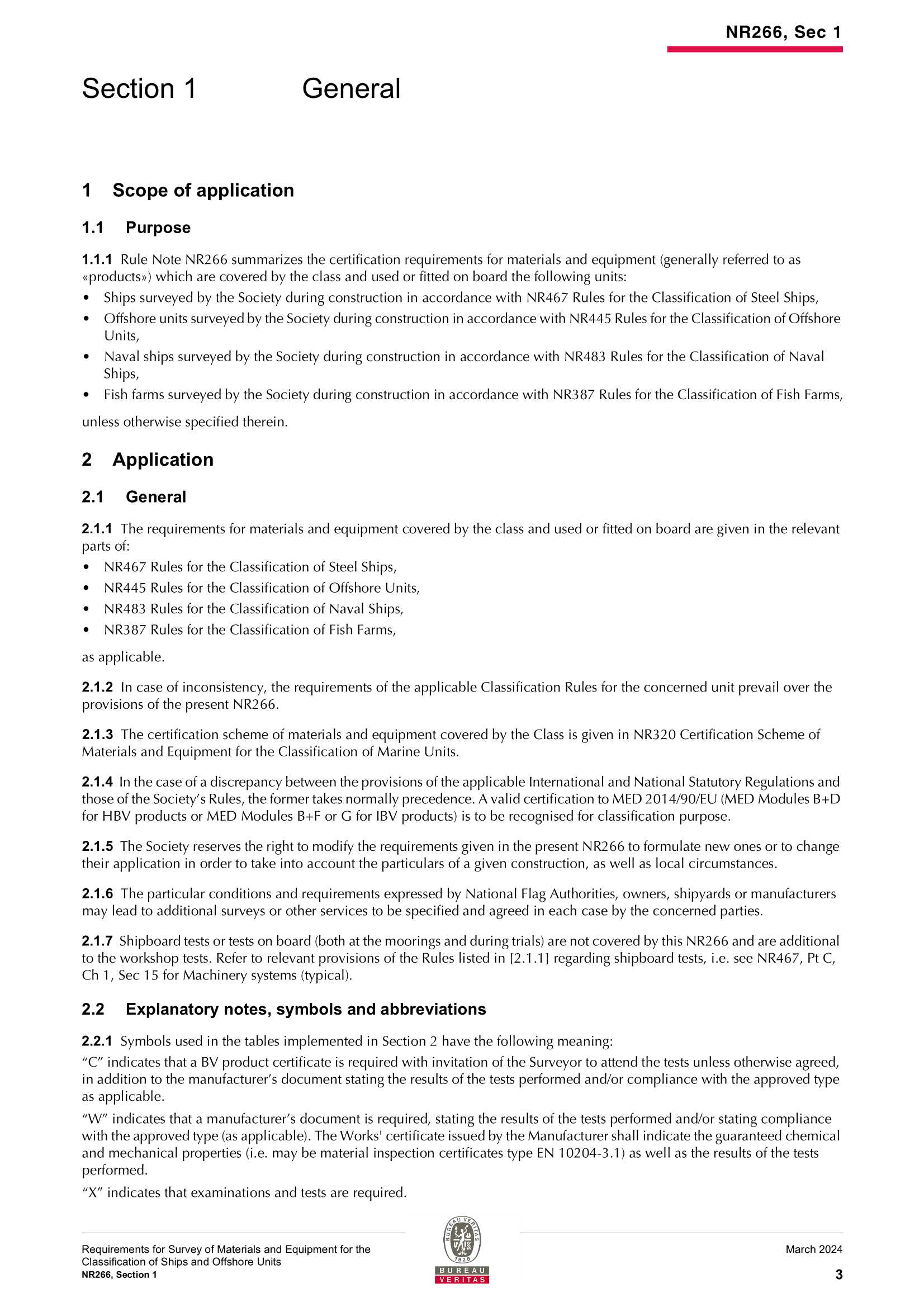 NR266 Requirements for Survey of Materials and Equipment for the Classification of Ships and Offshore Units (2024-03) 船舶和海上装置材料和设备的_5.Png