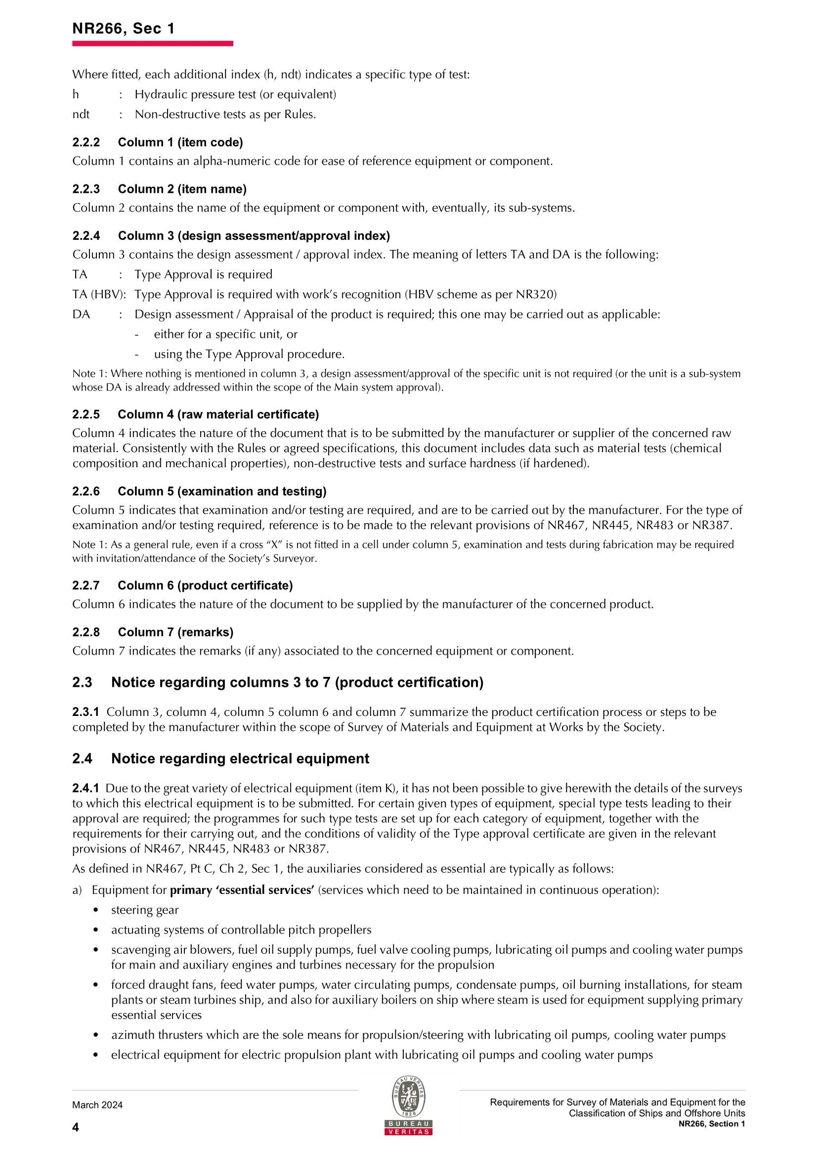 NR266 Requirements for Survey of Materials and Equipment for the Classification of Ships and Offshore Units (2024-03) 船舶和海上装置材料和设备的_6.Png