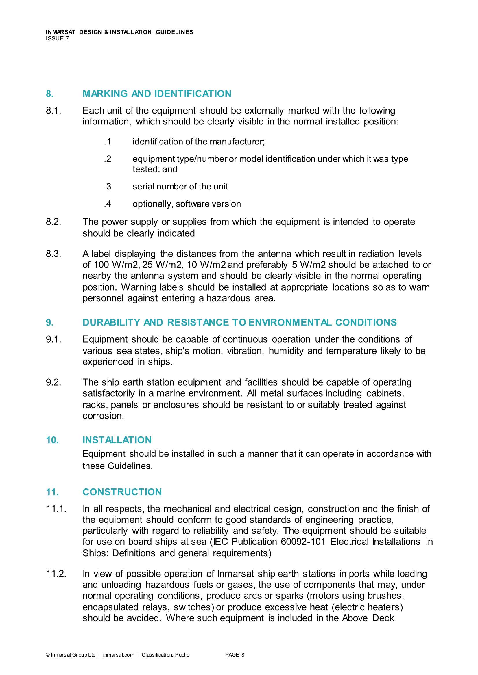 INMARSAT MARITIME DESIGN & INSTALLATION GUIDELINES (DIGS) 国际海事卫星组织海事船站设计与_10.Png