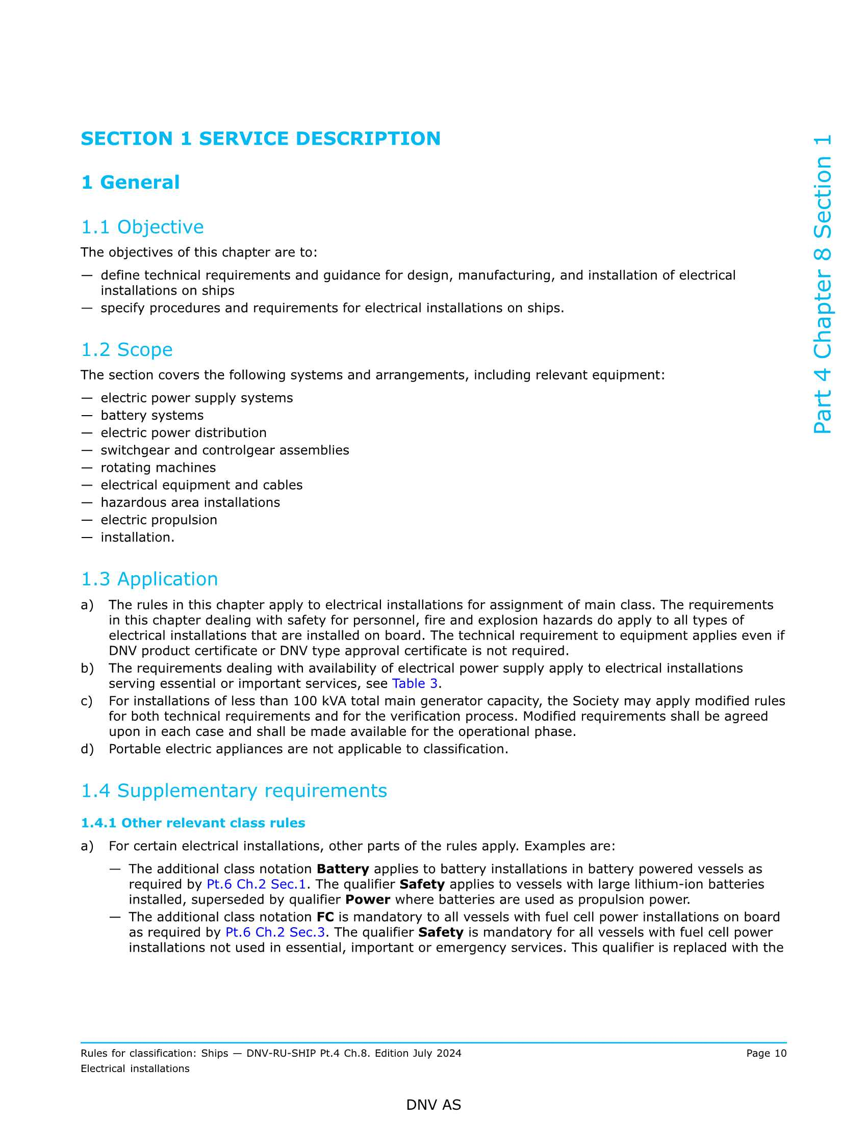 DNV-RU-SHIP Pt.4 Ch.8 Electrical installations (2024) _10.Png