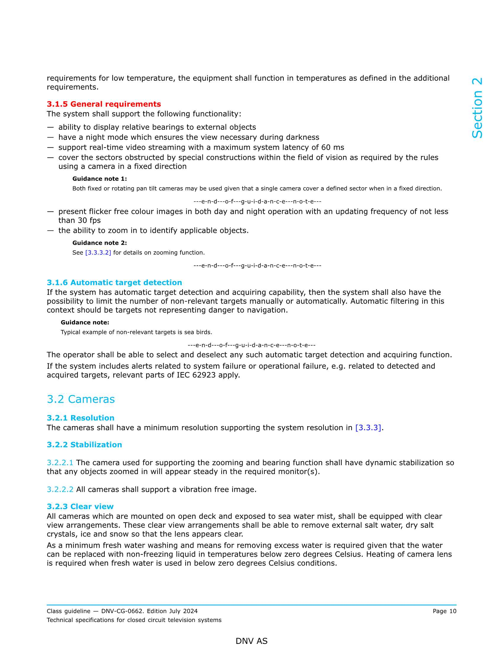 DNV-CG-0662 Technical Specifications for Closed Circuit Television Systems (2024) 闭路电视系统（CCTV）的_10.Png