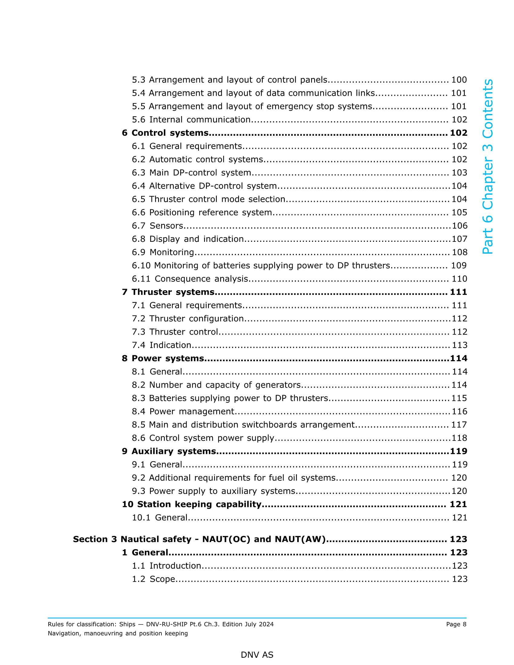 DNV-RU-SHIP Pt.6 Ch.3 Navigation, manoeuvring and position keeping (2024) 导航、操纵和位置保持（附加造_8.Png