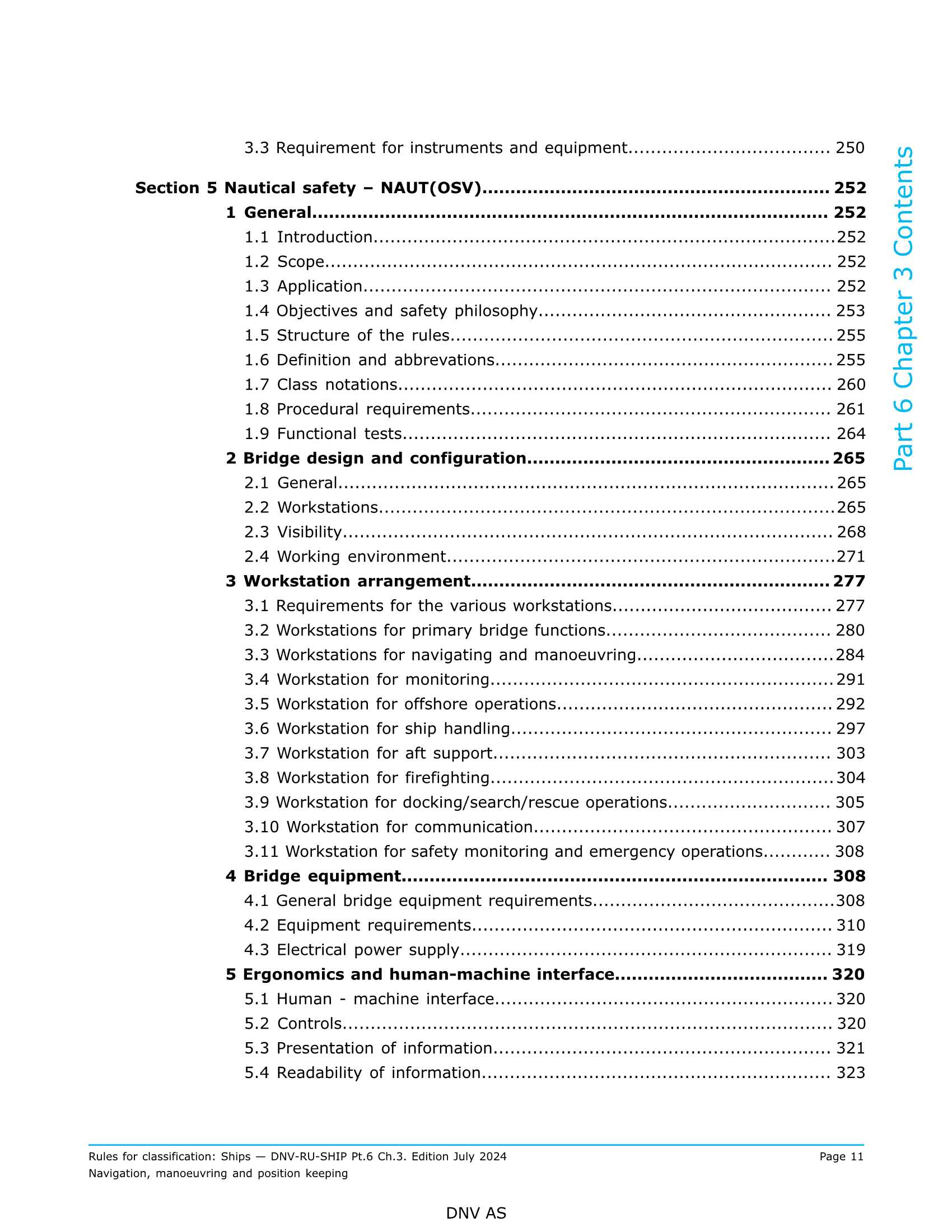 DNV-RU-SHIP Pt.6 Ch.3 Navigation, manoeuvring and position keeping (2024) 导航、操纵和位置保持（附加造_11.Png