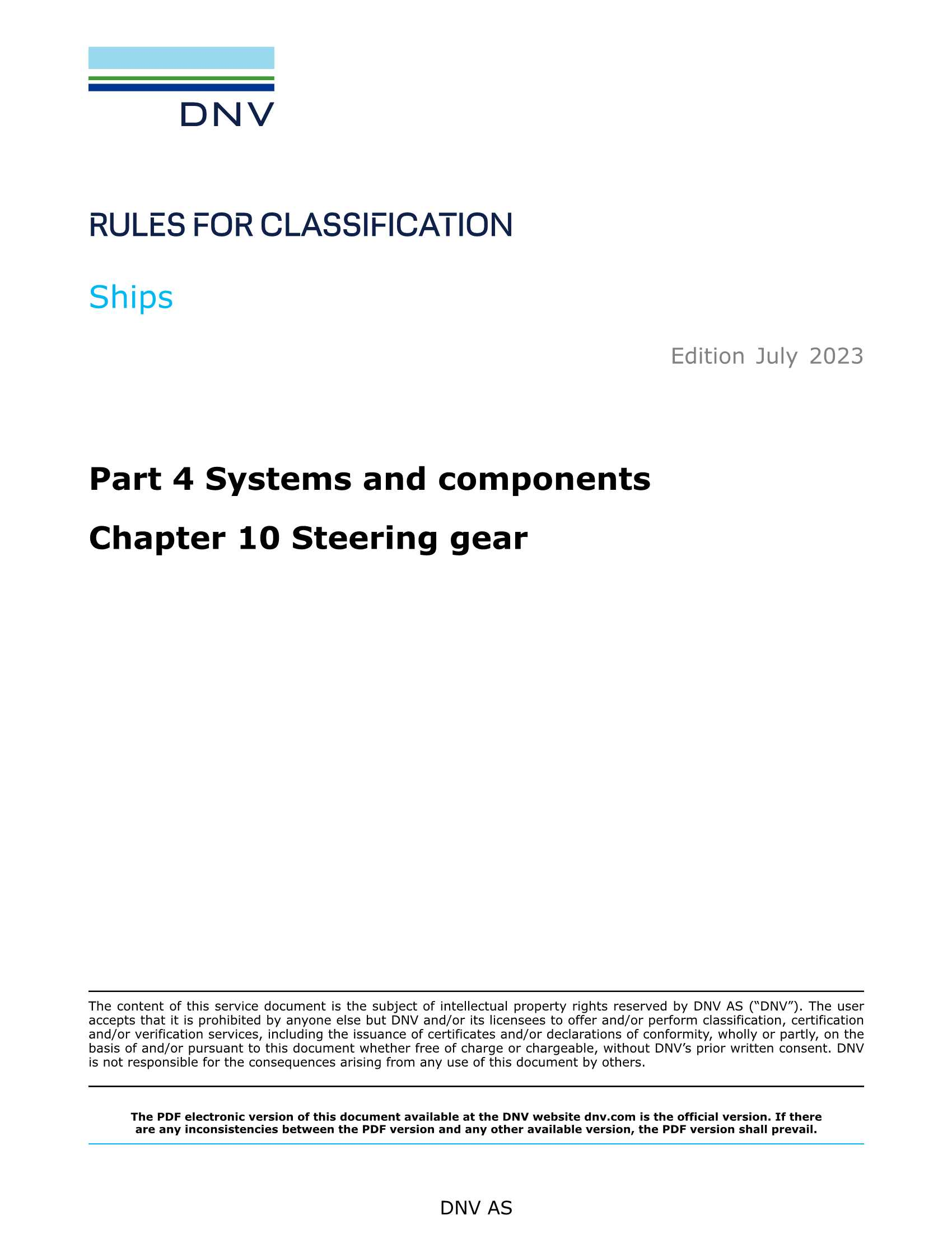 DNV-RU-SHIP Pt.4 Ch.10 Steering Gear (2024) _1.Png