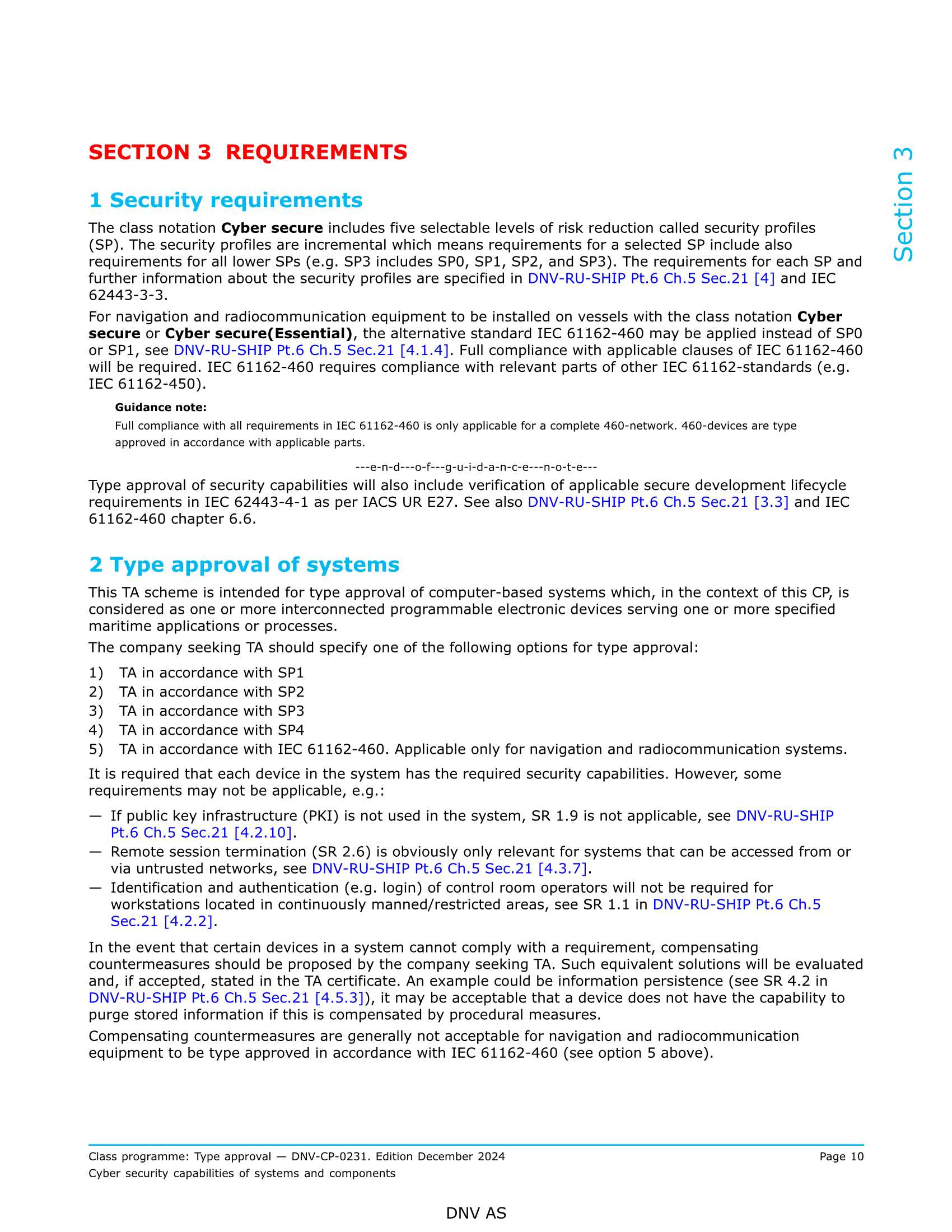DNV-CP-0231 Cyber security capabilities of systems and components (2024) 系统和组件的_10.Png