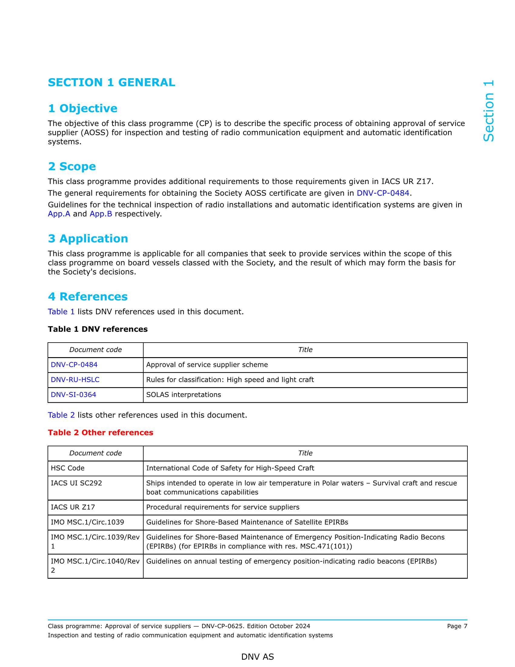 DNV-CP-0625 Inspection and Testing of Radio Communication Equipment and Automatic Identification Systems (2024) 无线通信设备和自动识别系统的检_7.Png