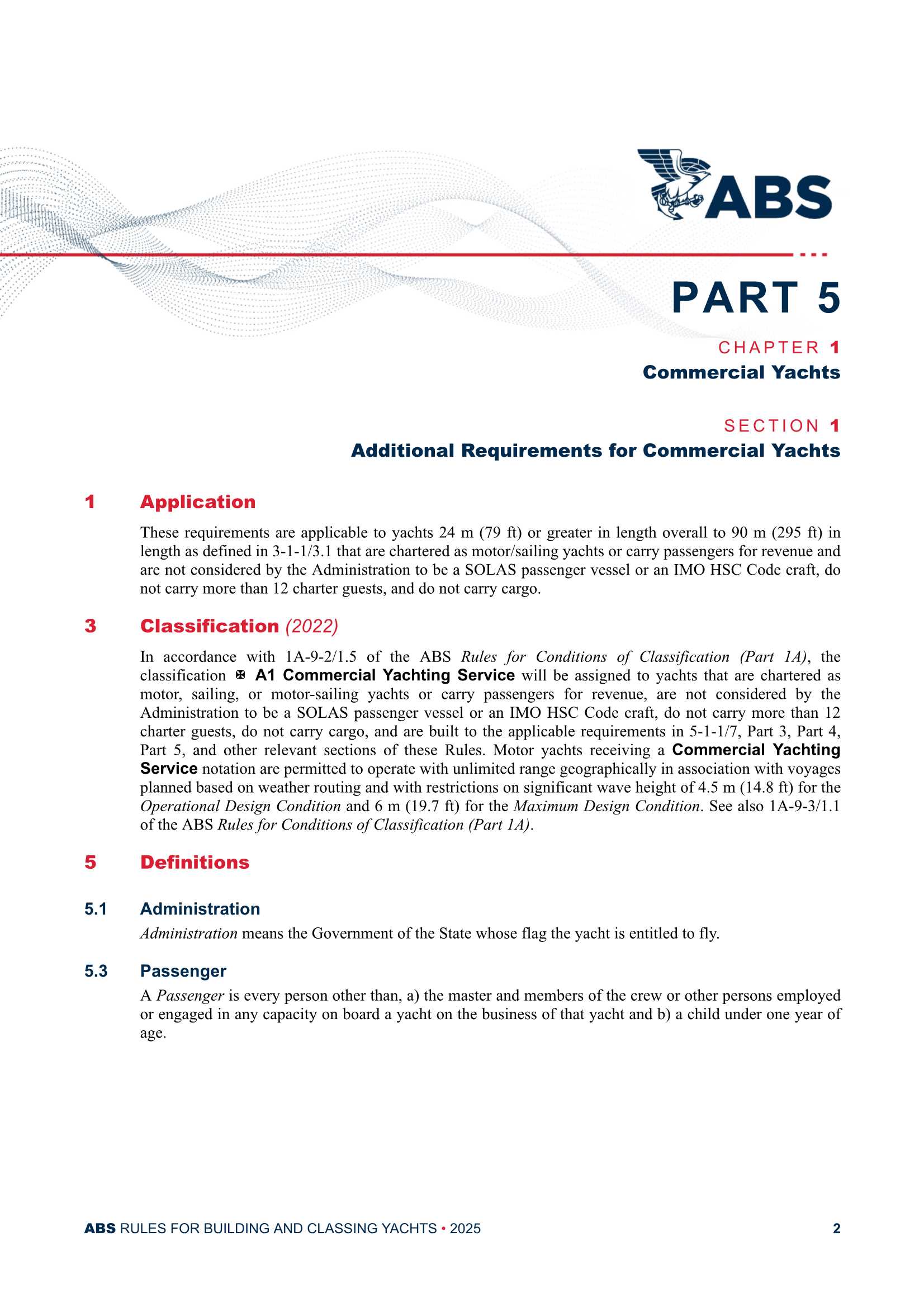 Rules for Building and Classing-YACHTs-Part 5 Specialized Yachts and Services (2025) 船舶建造和入级规范 - 游艇 - 第5部分 特殊游艇和服务_5.Png