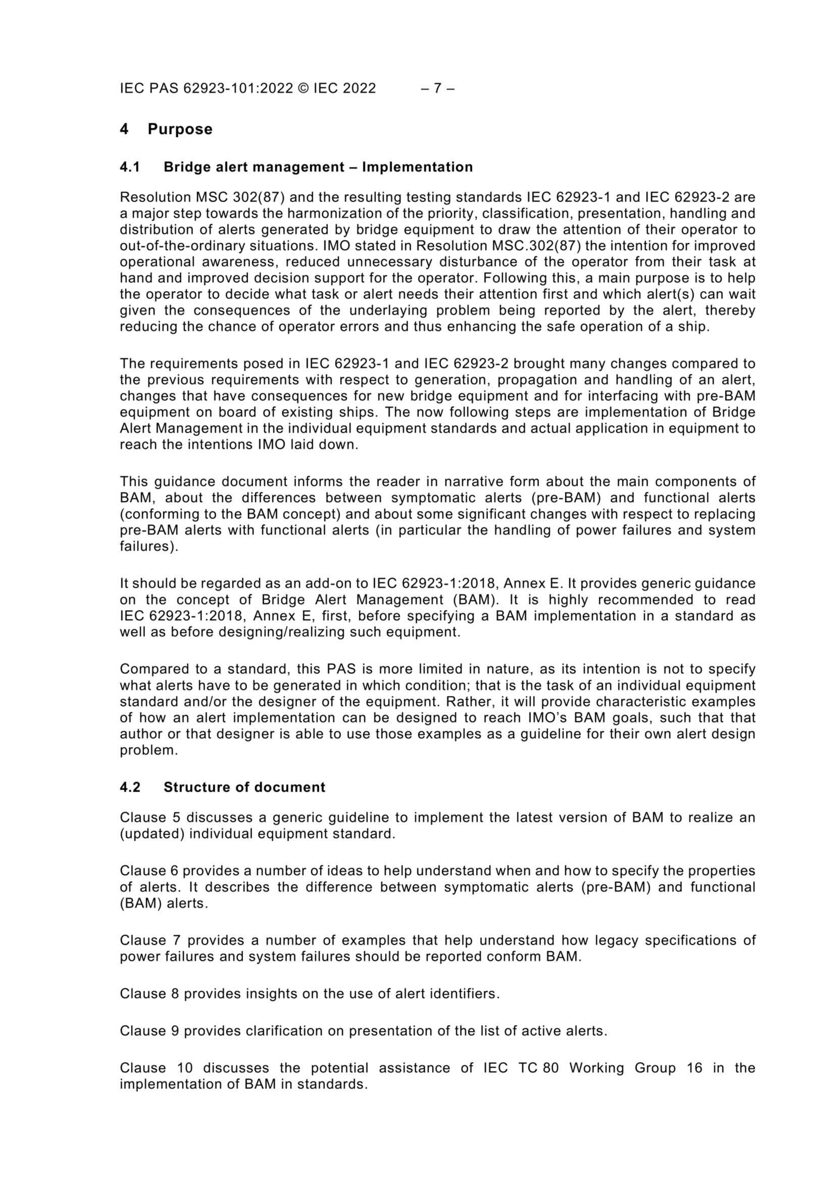 IEC PAS 62923-101(Ed1.0)(2022) Maritime Navigation and Radiocommunication Equipment and Systems – Bridge Alert Management - Part 101 Guideline on Implementa_9.Png