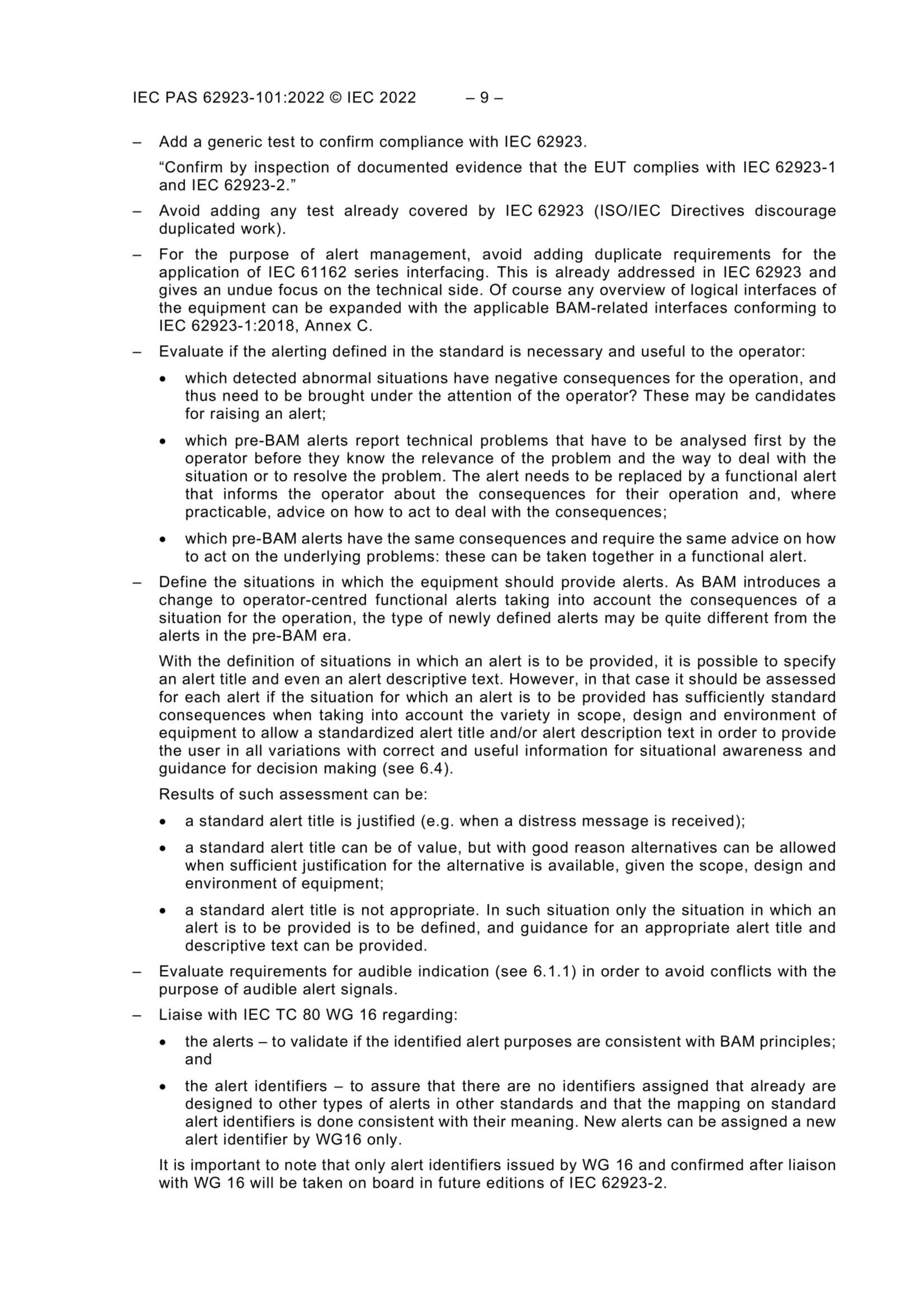 IEC PAS 62923-101(Ed1.0)(2022) Maritime Navigation and Radiocommunication Equipment and Systems – Bridge Alert Management - Part 101 Guideline on Implementa_11.Png