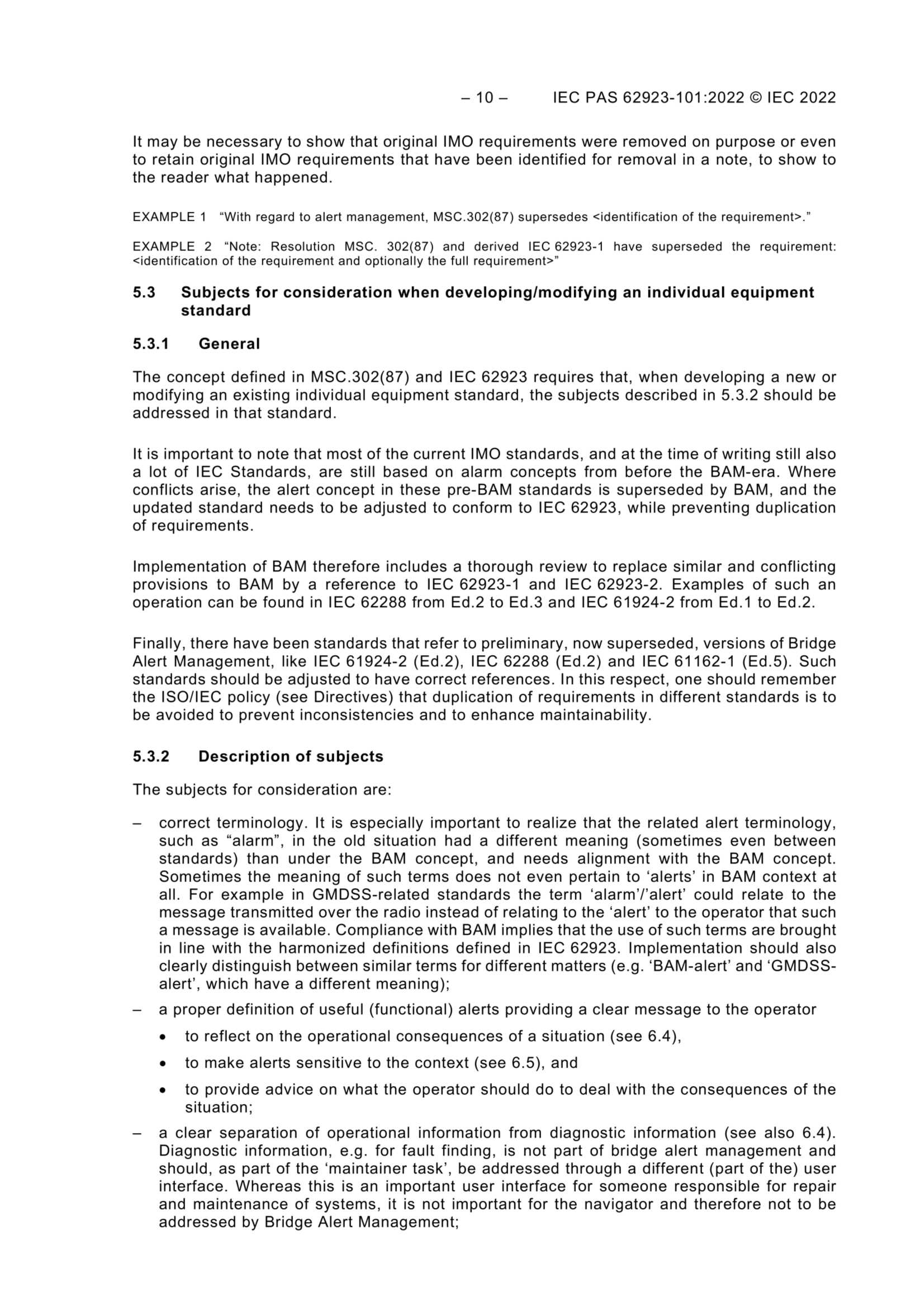 IEC PAS 62923-101(Ed1.0)(2022) Maritime Navigation and Radiocommunication Equipment and Systems – Bridge Alert Management - Part 101 Guideline on Implementa_12.Png