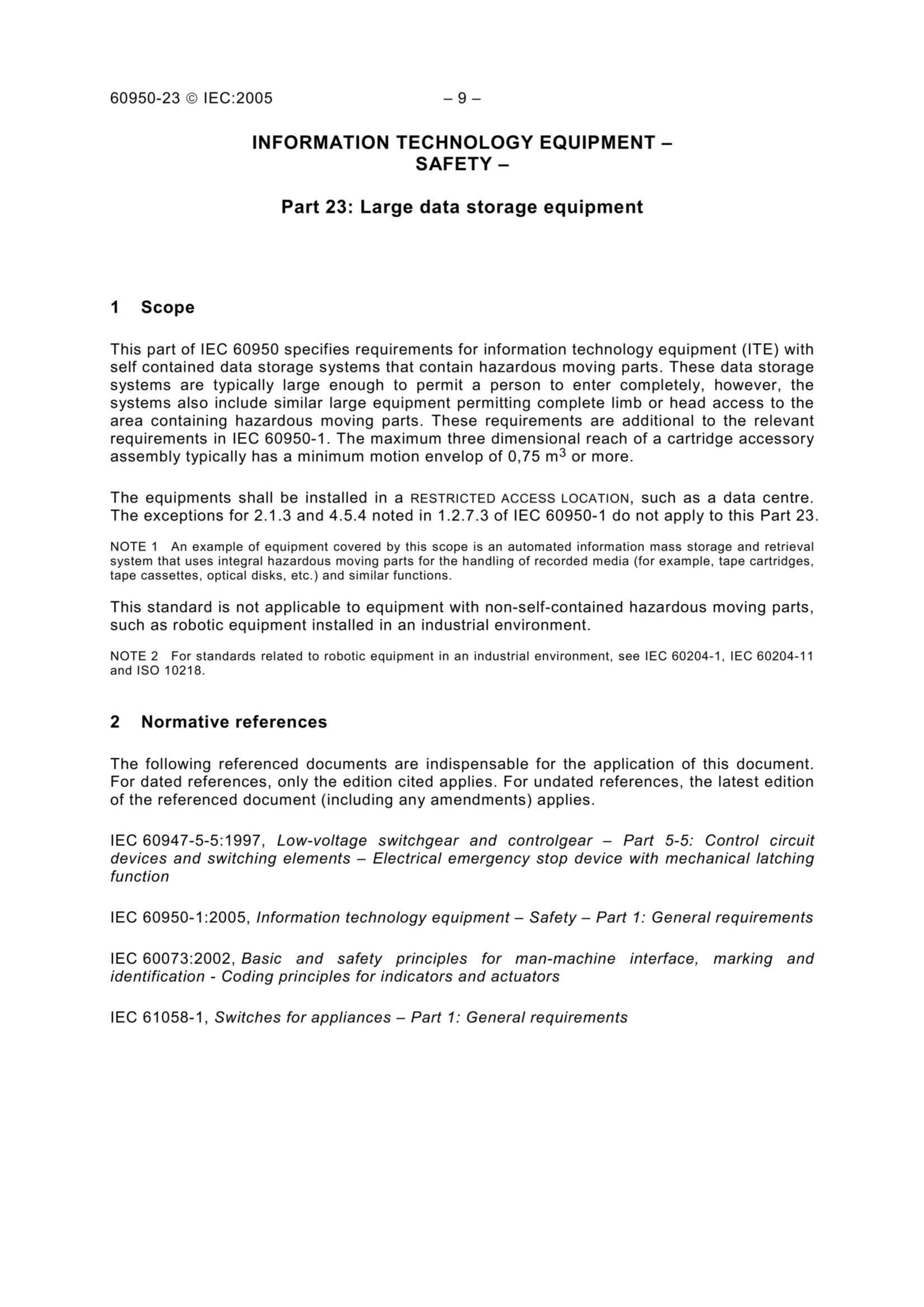 IEC 60950-23 (2005) (Ed1.0) Information Technology Equipment – Safety – Part 23 Large Data Storage Equipment 信息技术设备 - 安全 - 第23部分 大型数据存储设备_7.Png