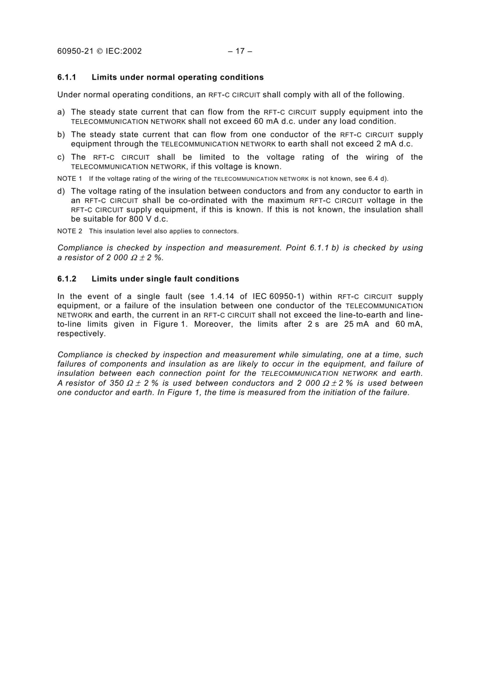IEC 60950-21 (2002) (Ed1.0) Information Technology Equipment – Safety – Part 21 Remote Power Feeding 信息技术设备 - 安全 - 第21部分 _19.Png